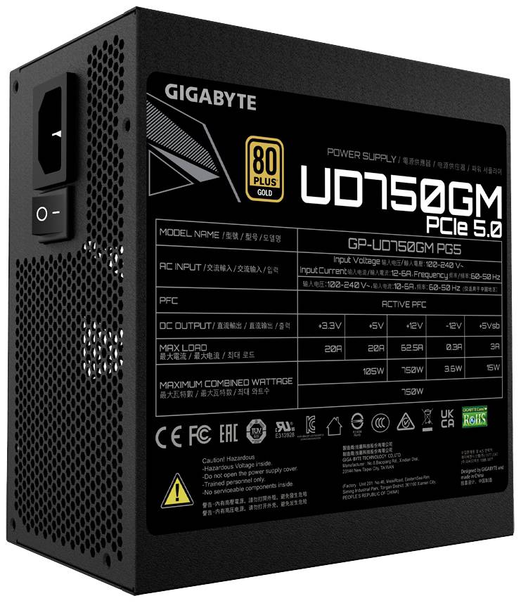 Gigabyte GP-UD750GM PG5 PC Netzteil 750 W ATX 80PLUS® Gold