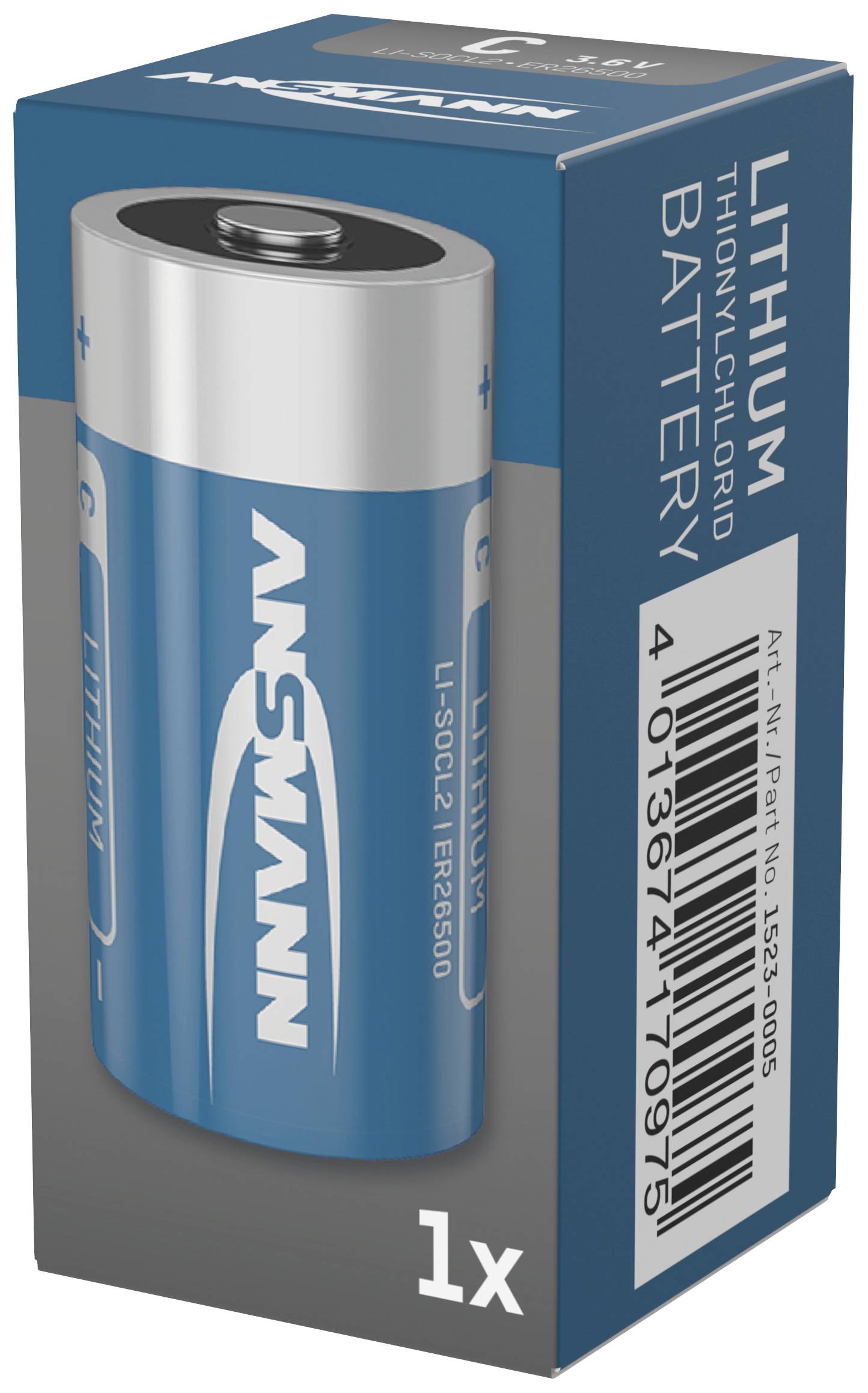 Ansmann ER26500 / C Spezial-Batterie Baby (C) Lithium 3.6V 1St.