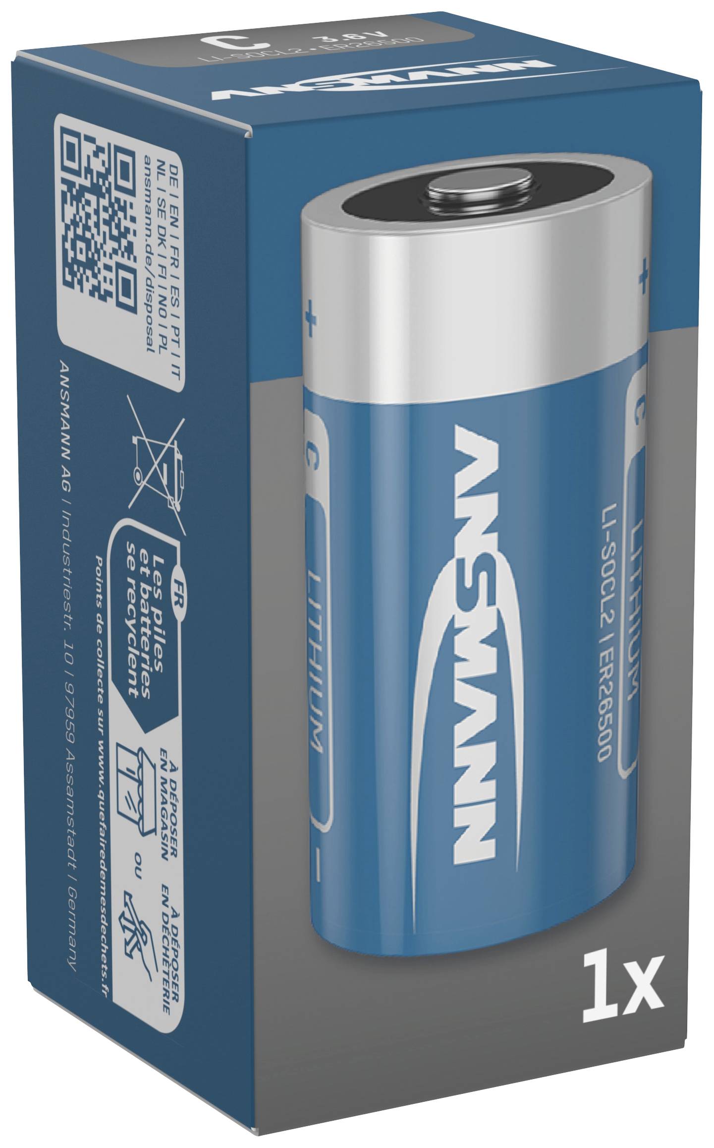 Ansmann ER26500 / C Spezial-Batterie Baby (C) Lithium 3.6V 1St.