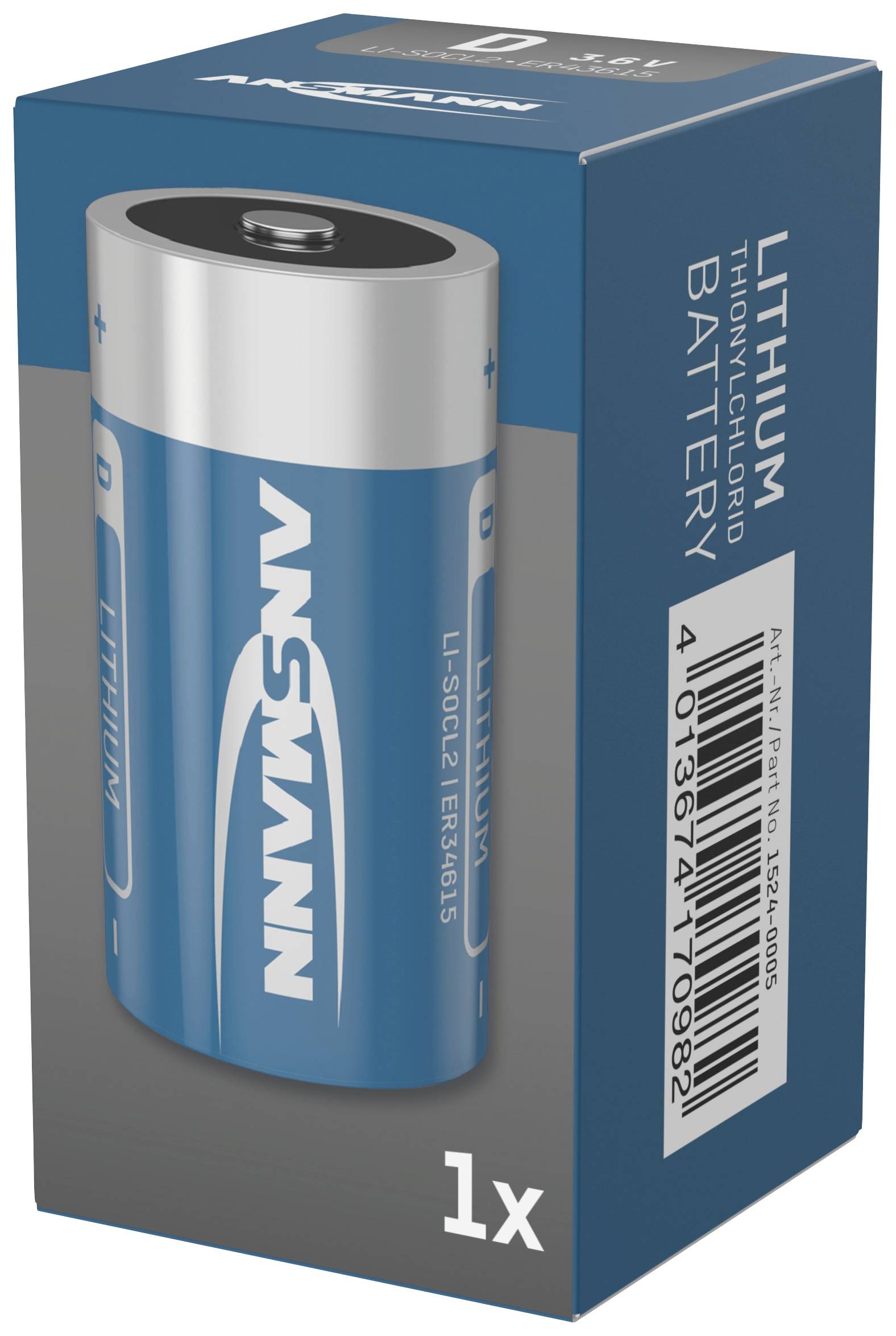 Ansmann ER34615 / D Spezial-Batterie Mono (D) Lithium 3.6V 1St.