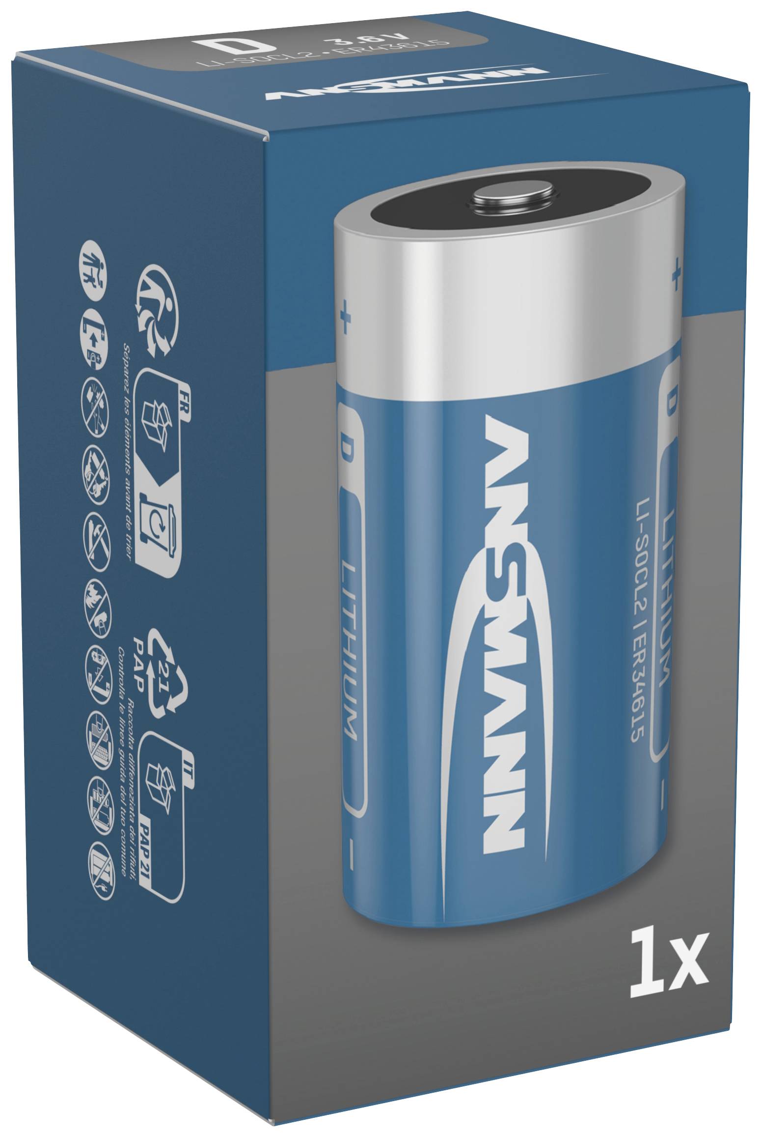 Ansmann ER34615 / D Spezial-Batterie Mono (D) Lithium 3.6V 1St.