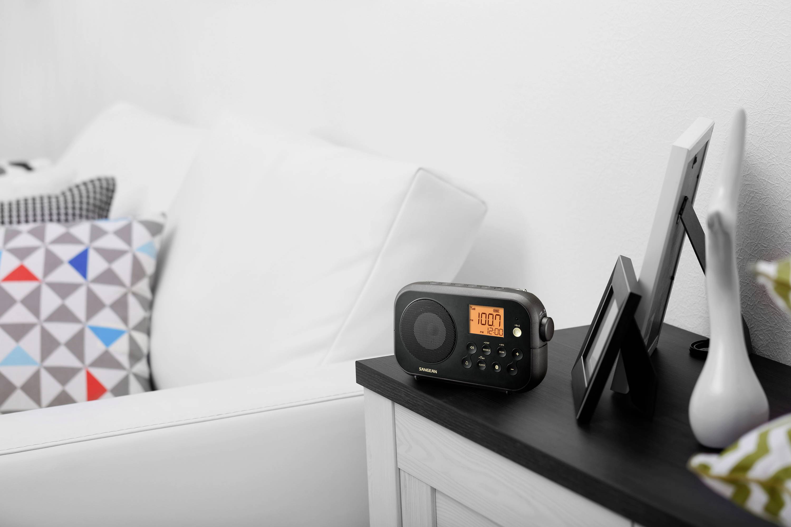 Sangean PR-D12 BT Tischradio MW, UKW Bluetooth® Schwarz