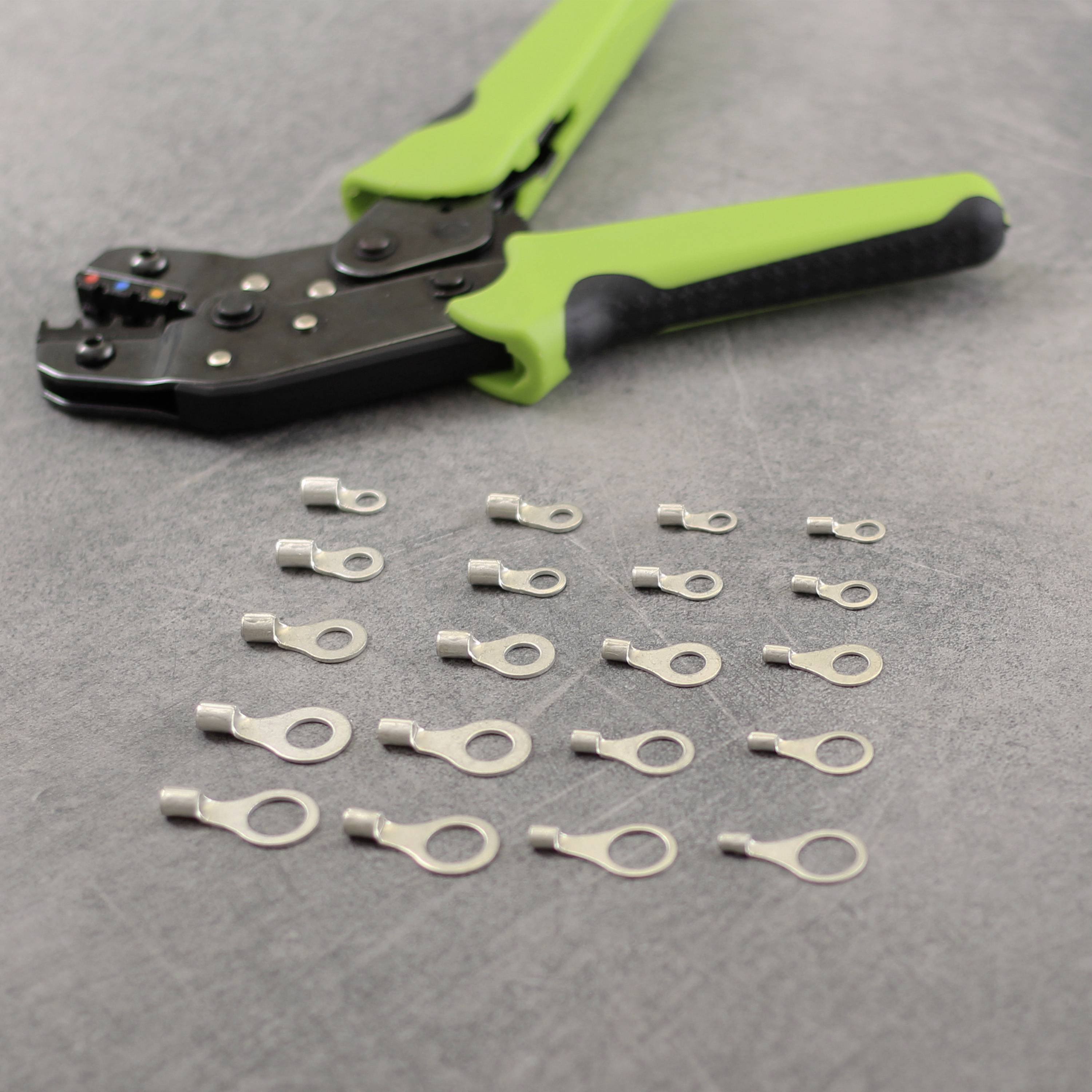 Quadrios 23C504 Ringkabelschuh Querschnitt (max.)=2.5mm² Loch-Ø=8.5mm Unisoliert 100St.