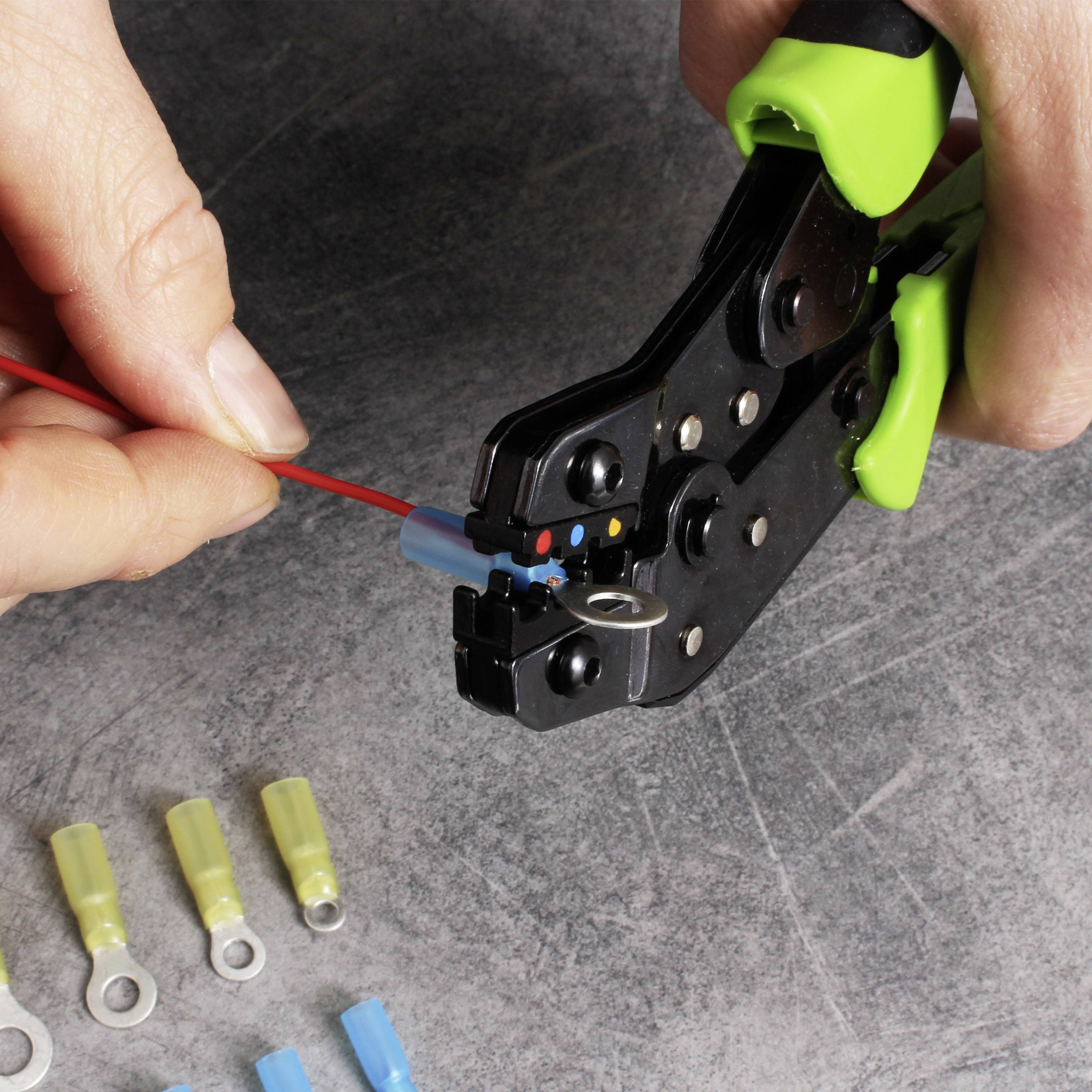 Quadrios 23C530 Ringkabelschuh Querschnitt (max.)=6mm² Loch-Ø=10.5mm Teilisoliert Gelb 50St.