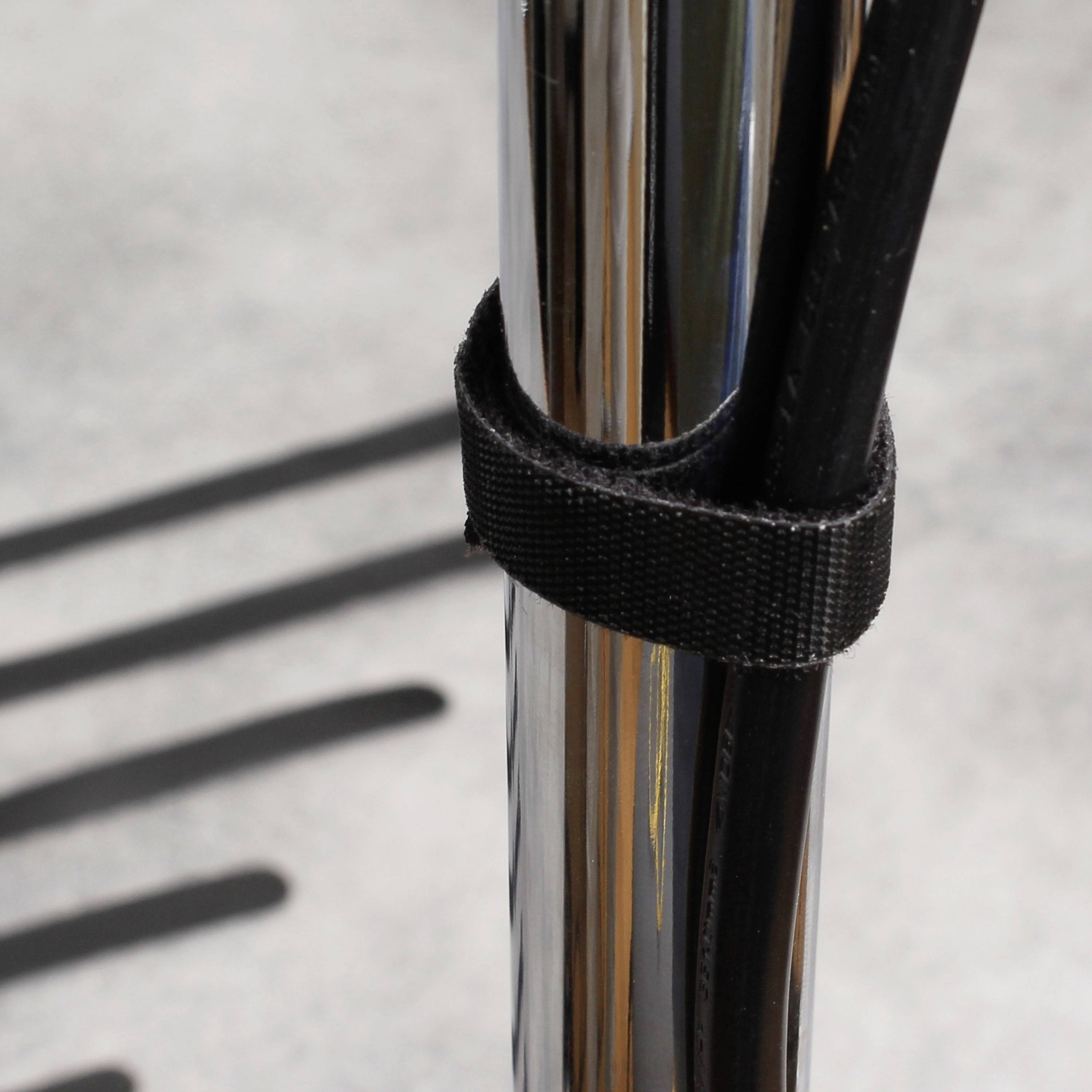 Quadrios 23CA187 Klettkabelbinder zum Bündeln Haft- und Flauschteil (L x B) 300mm x 14mm Schwarz 10St.