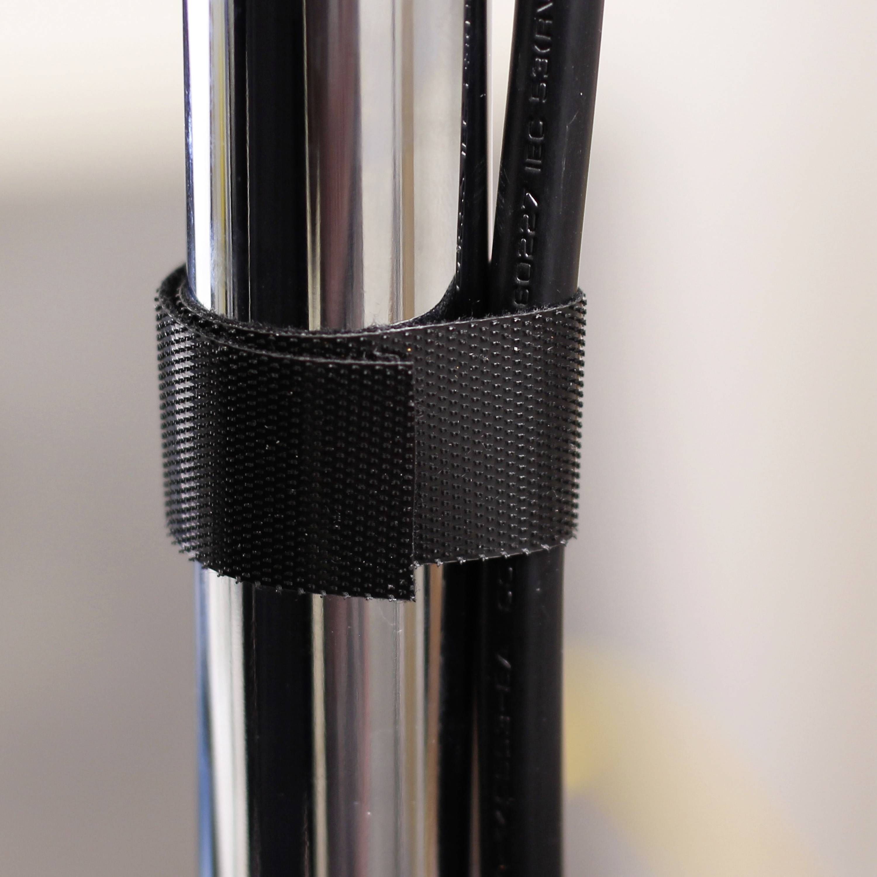 Quadrios 23CA191 Klettband zum Bündeln Haft- und Flauschteil (L x B) 10m x 20mm Schwarz 10m