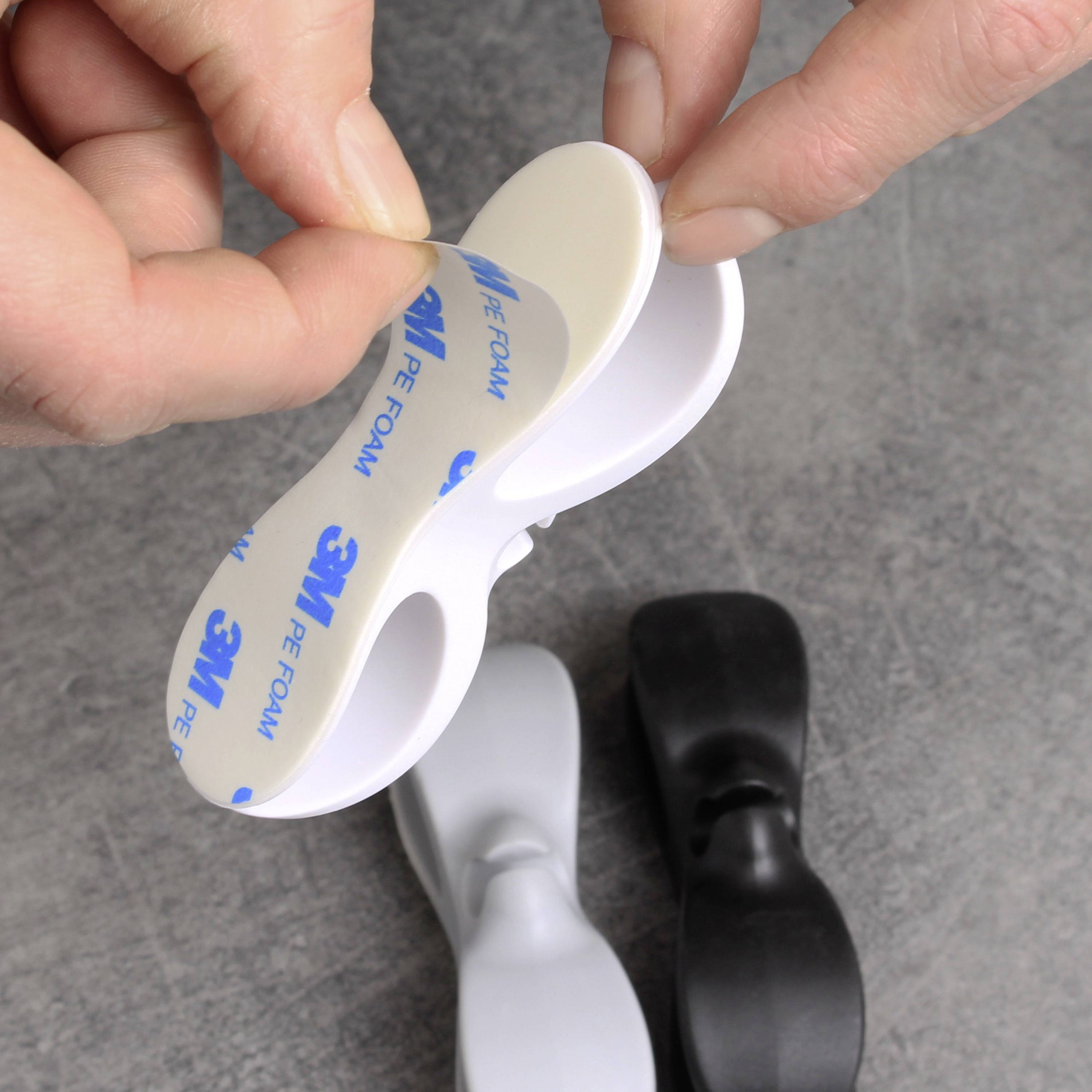 Quadrios 23CA244 Kabelhalter selbstklebend 23CA244 Schwarz, Grau, Weiß 6St.