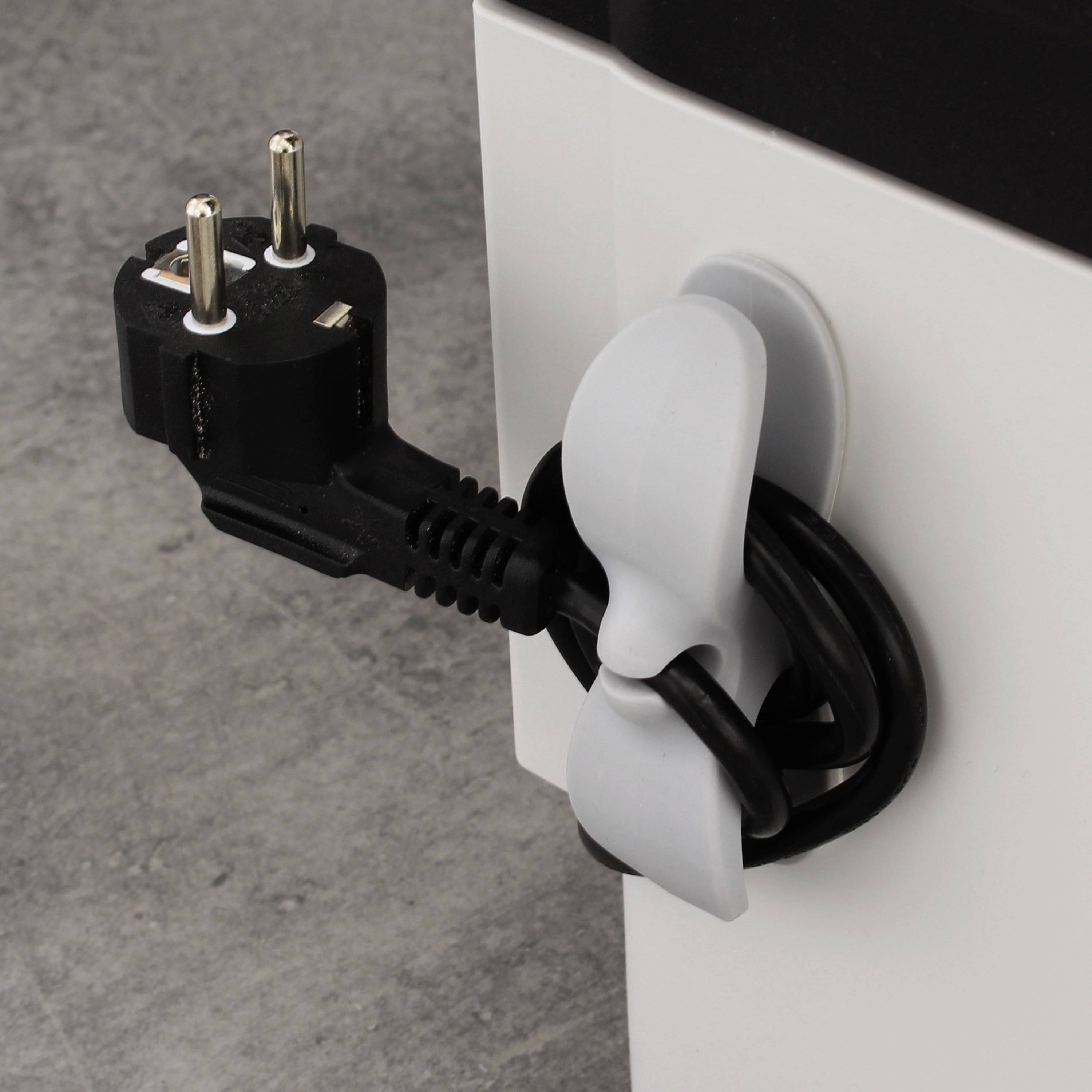 Quadrios 23CA246 Kabelhalter selbstklebend 23CA246 Grau 6 St.