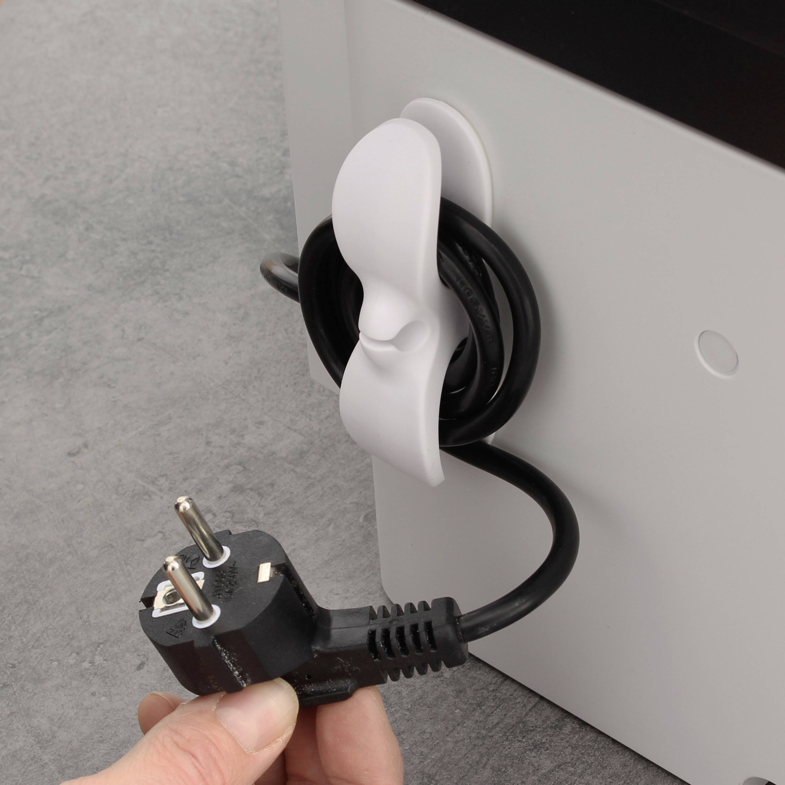 Quadrios 23CA247 Kabelhalter selbstklebend 23CA247 Weiß 6St.