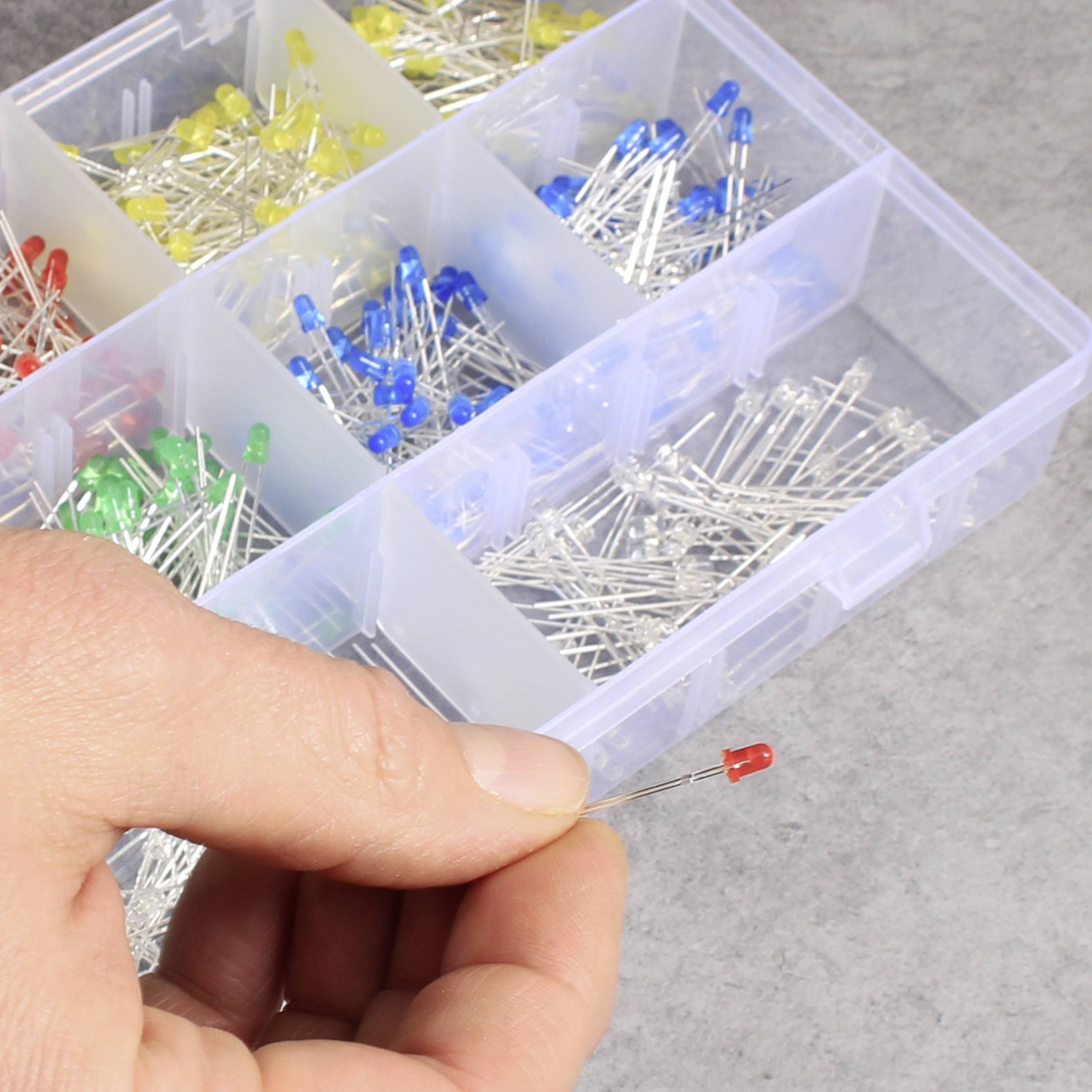 Quadrios 23O191 LED-Sortiment Rot, Grün, Gelb, Blau, Weiß 3 mm 20 mA 2 V, 3 V