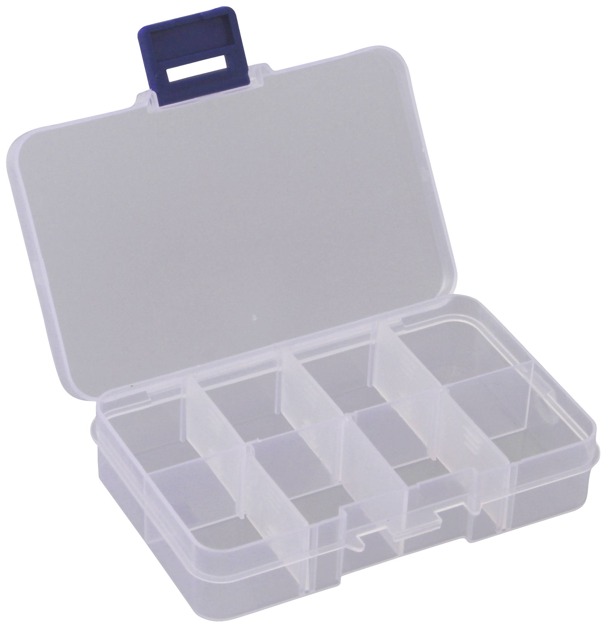 Quadrios 23SA084 Sortimentskasten (L x B x H) 10.6 x 6.5 x 2.3cm Anzahl Fächer: 8 variable Unterteilung Inhalt