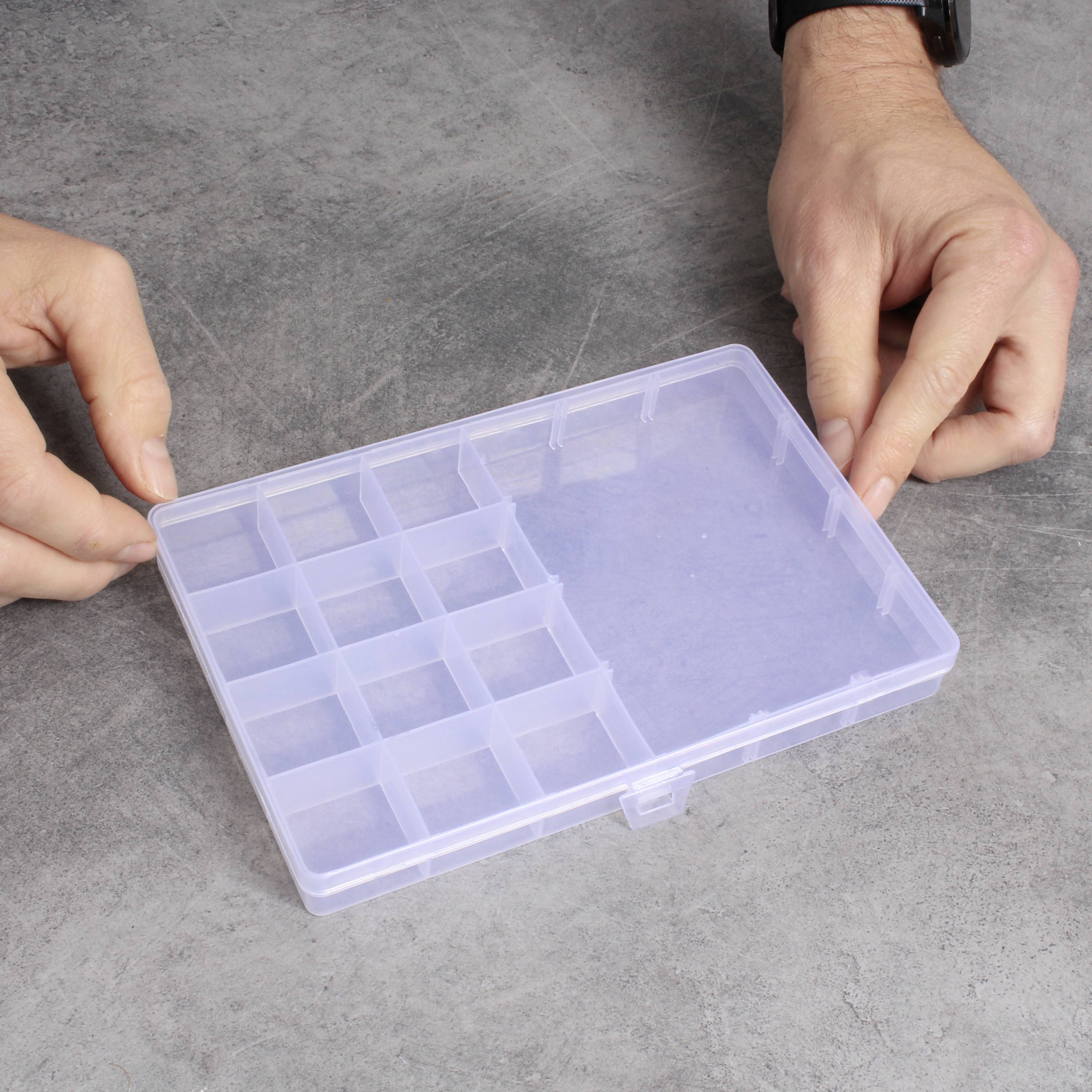 Quadrios 23SA086 Sortimentskasten (L x B x H) 19.5 x 13.1 x 2.2cm Anzahl Fächer: 13 feste Unterteilung Inhalt 1St.