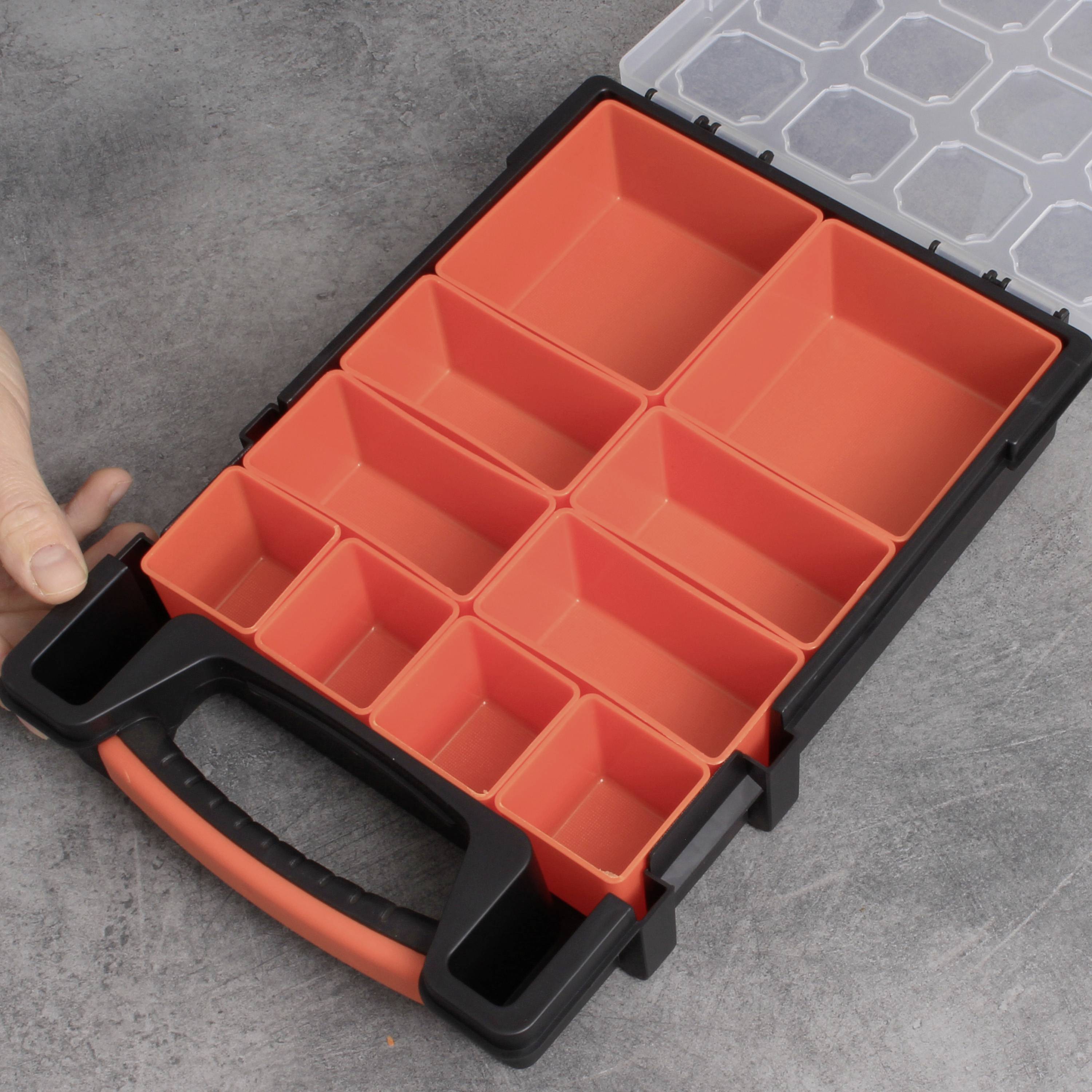 Quadrios 23SA091 Sortimentskasten (L x B x H) 32.5 x 22 x 6cm Anzahl Fächer: 10 feste Unterteilung Inhalt 1St.