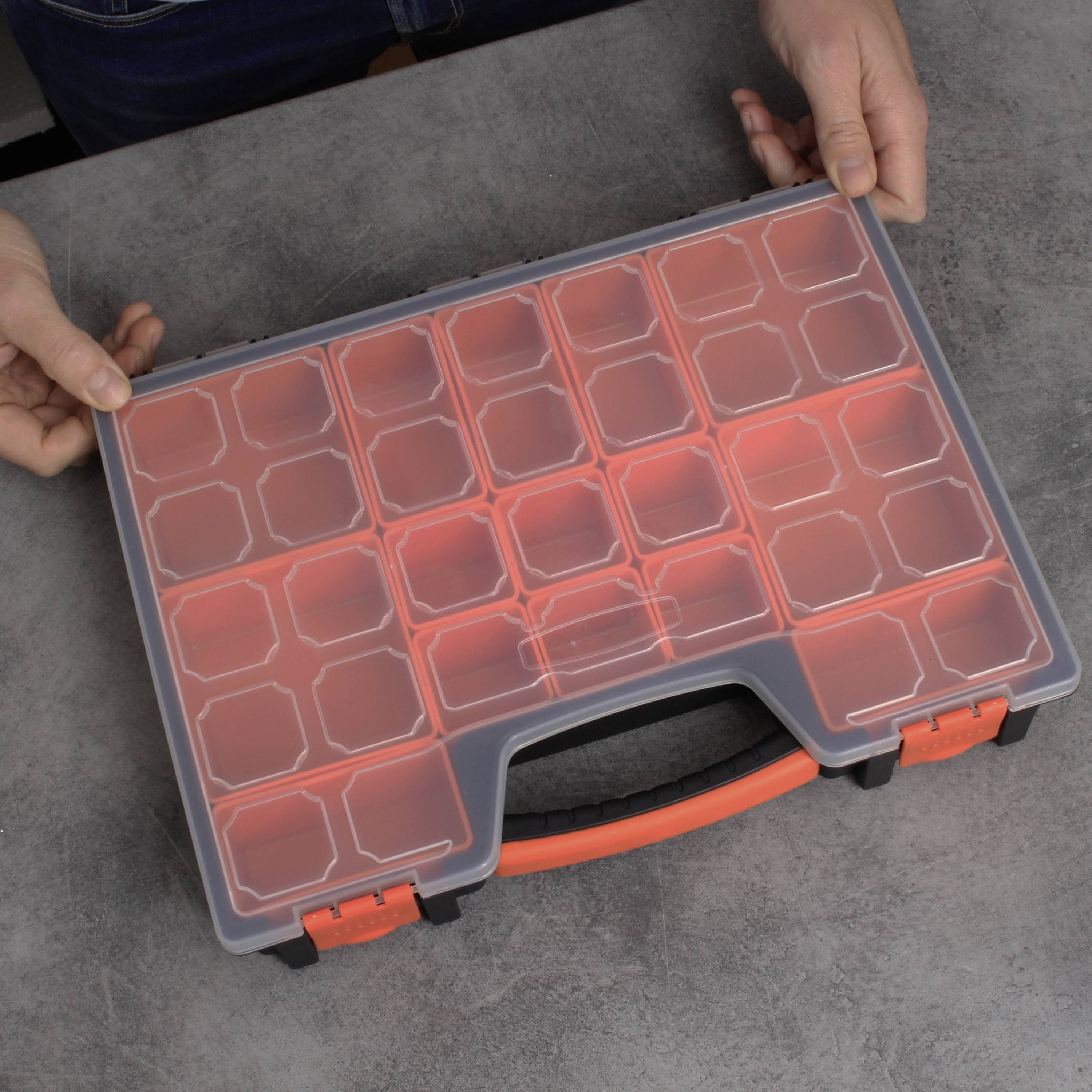 Quadrios 23SA092 Sortimentskasten (L x B x H) 37 x 27.2 x 6cm Anzahl Fächer: 15 feste Unterteilung Inhalt 1St.