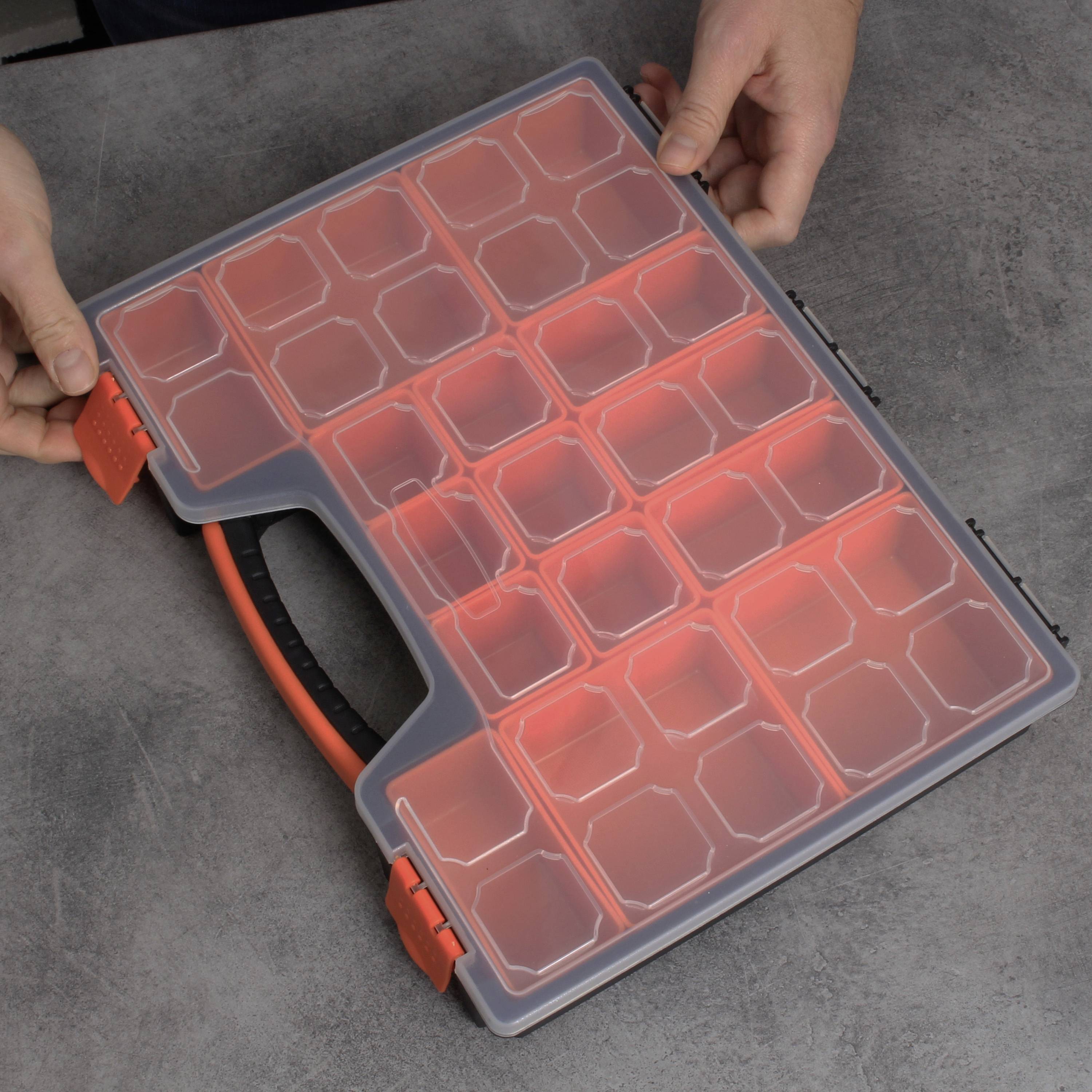 Quadrios 23SA092 Sortimentskasten (L x B x H) 37 x 27.2 x 6cm Anzahl Fächer: 15 feste Unterteilung Inhalt 1St.