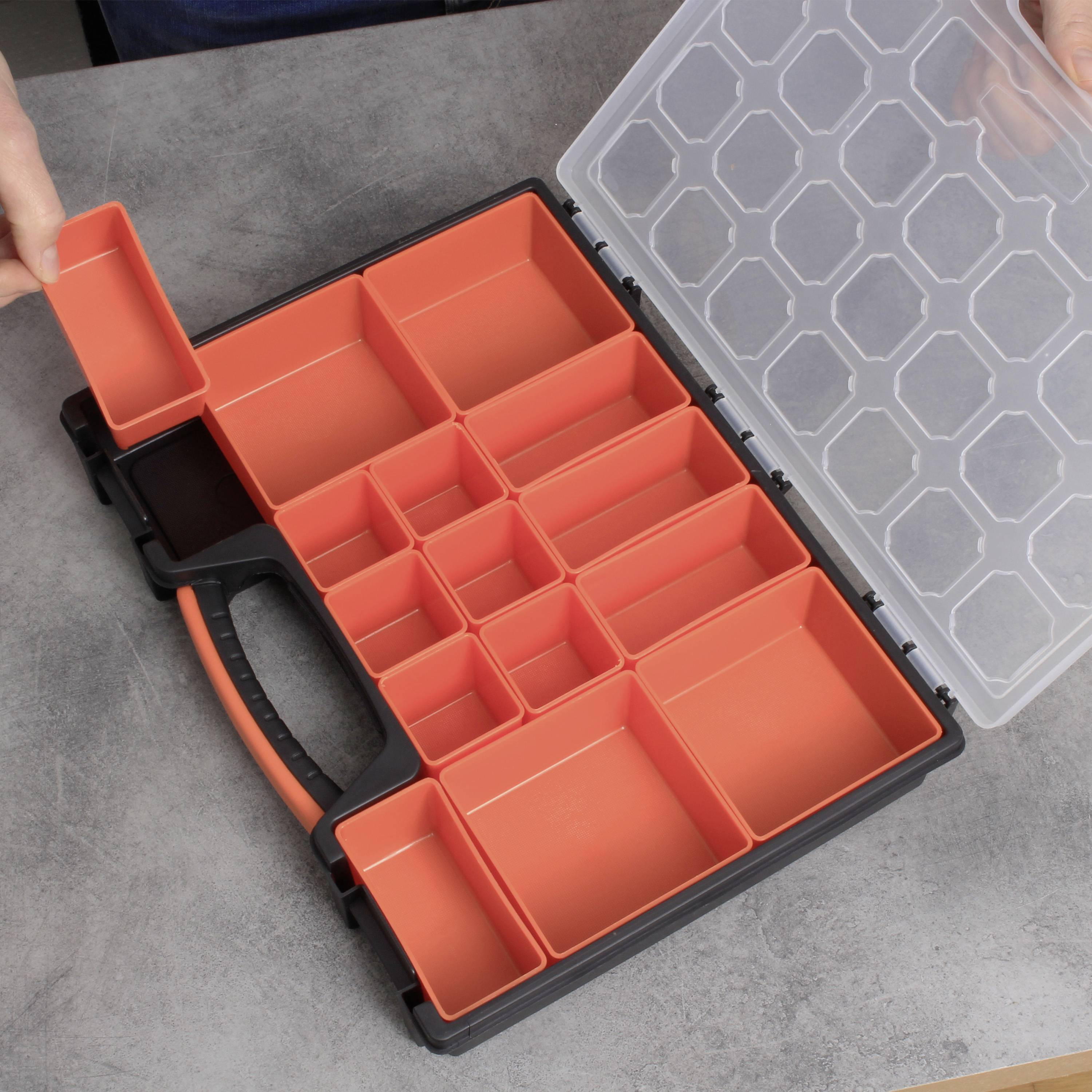 Quadrios 23SA092 Sortimentskasten (L x B x H) 37 x 27.2 x 6cm Anzahl Fächer: 15 feste Unterteilung Inhalt 1St.