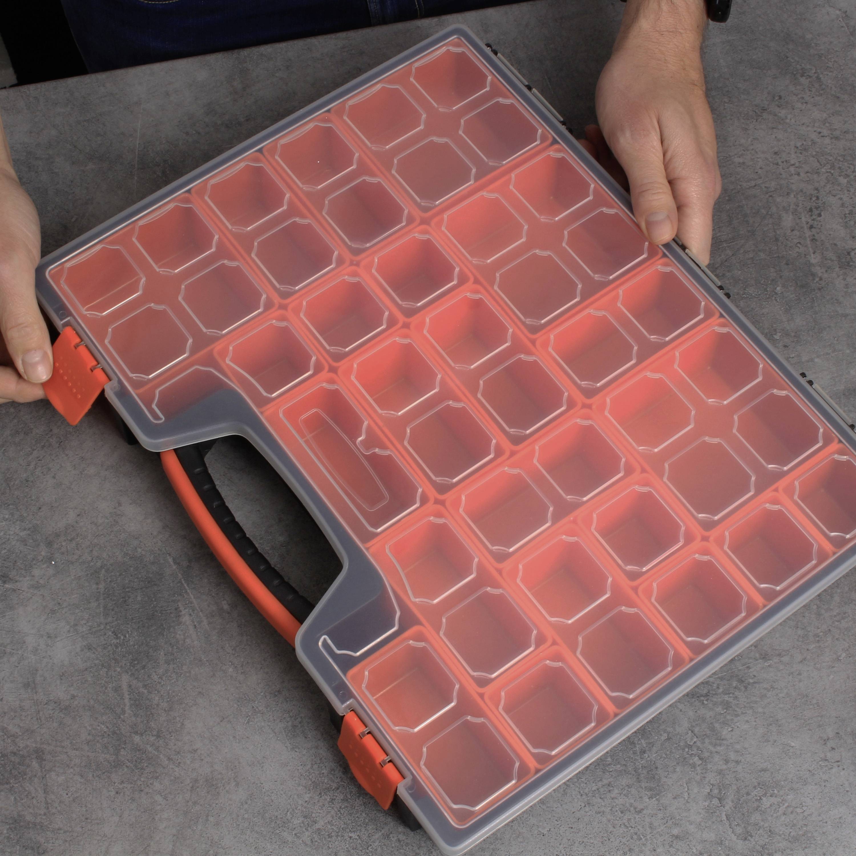 Quadrios 23SA093 Sortimentskasten (L x B x H) 42 x 32.5 x 6cm Anzahl Fächer: 22 feste Unterteilung Inhalt 1St.