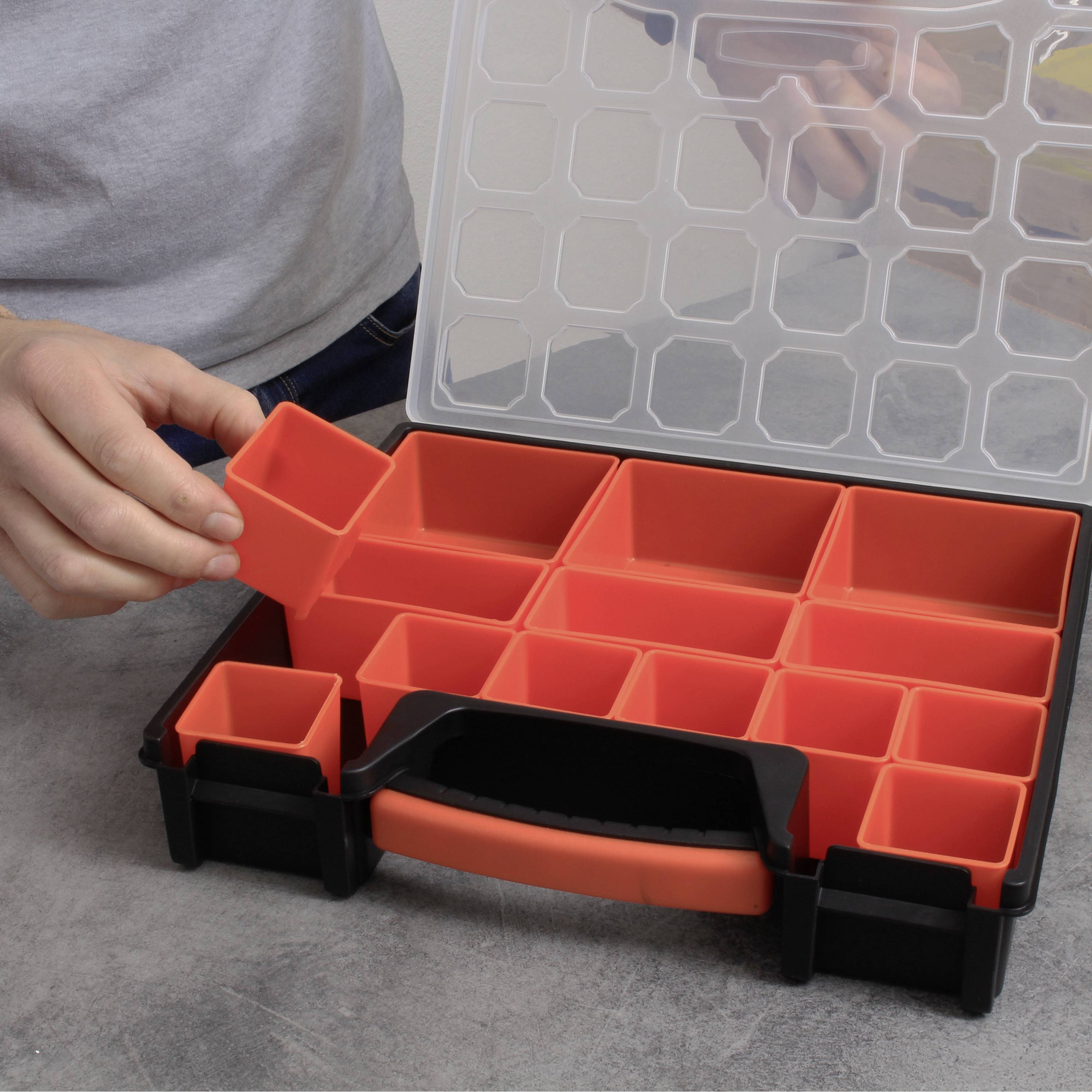 Quadrios 23SA094 Sortimentskasten (L x B x H) 31.2 x 27.2 x 6cm Anzahl Fächer: 14 feste Unterteilung Inhalt 1St.