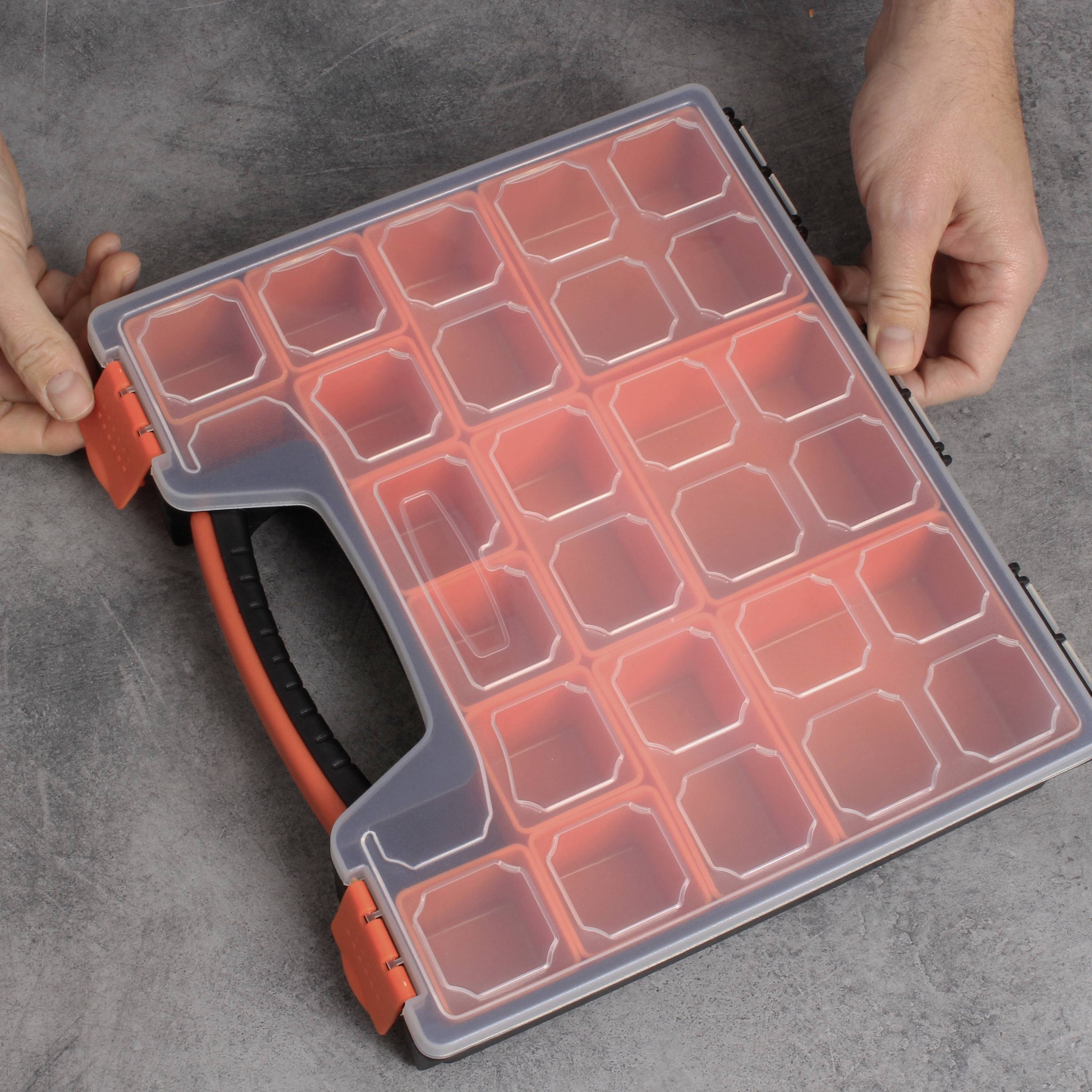 Quadrios 23SA094 Sortimentskasten (L x B x H) 31.2 x 27.2 x 6cm Anzahl Fächer: 14 feste Unterteilung Inhalt 1St.