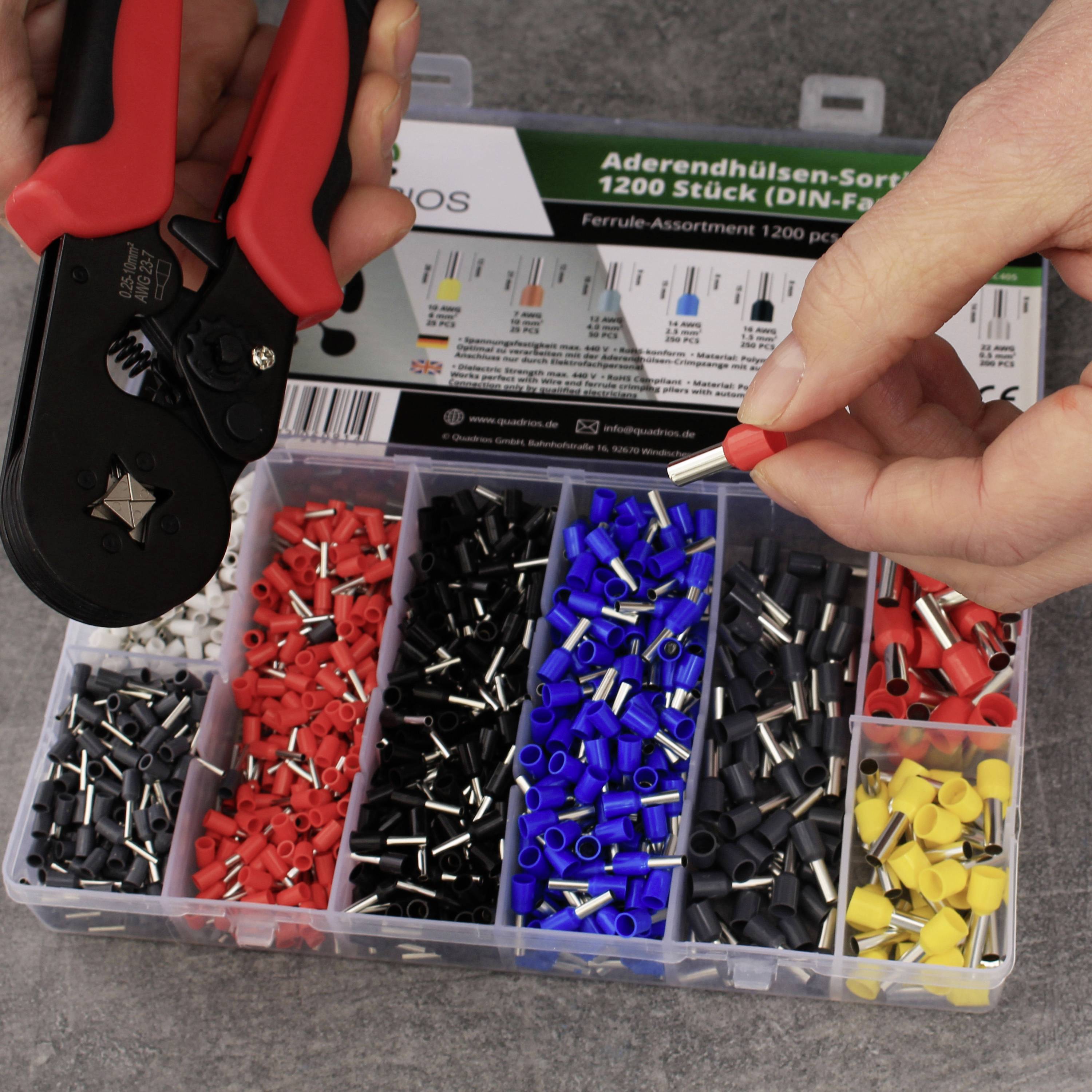 Quadrios 23T055 23T055 Crimpzangen-Set 0.25 bis 10mm²