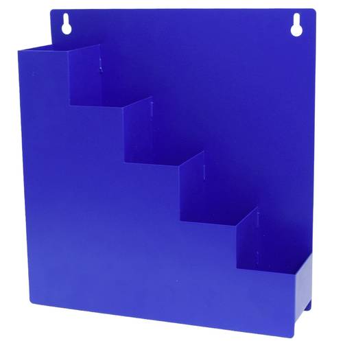 Quadrios 23CA254 Kabelbinder-Ordnungsbox-Wandhalter Blau 5 Fächer (L x B x H) 30 x 8 x 32cm