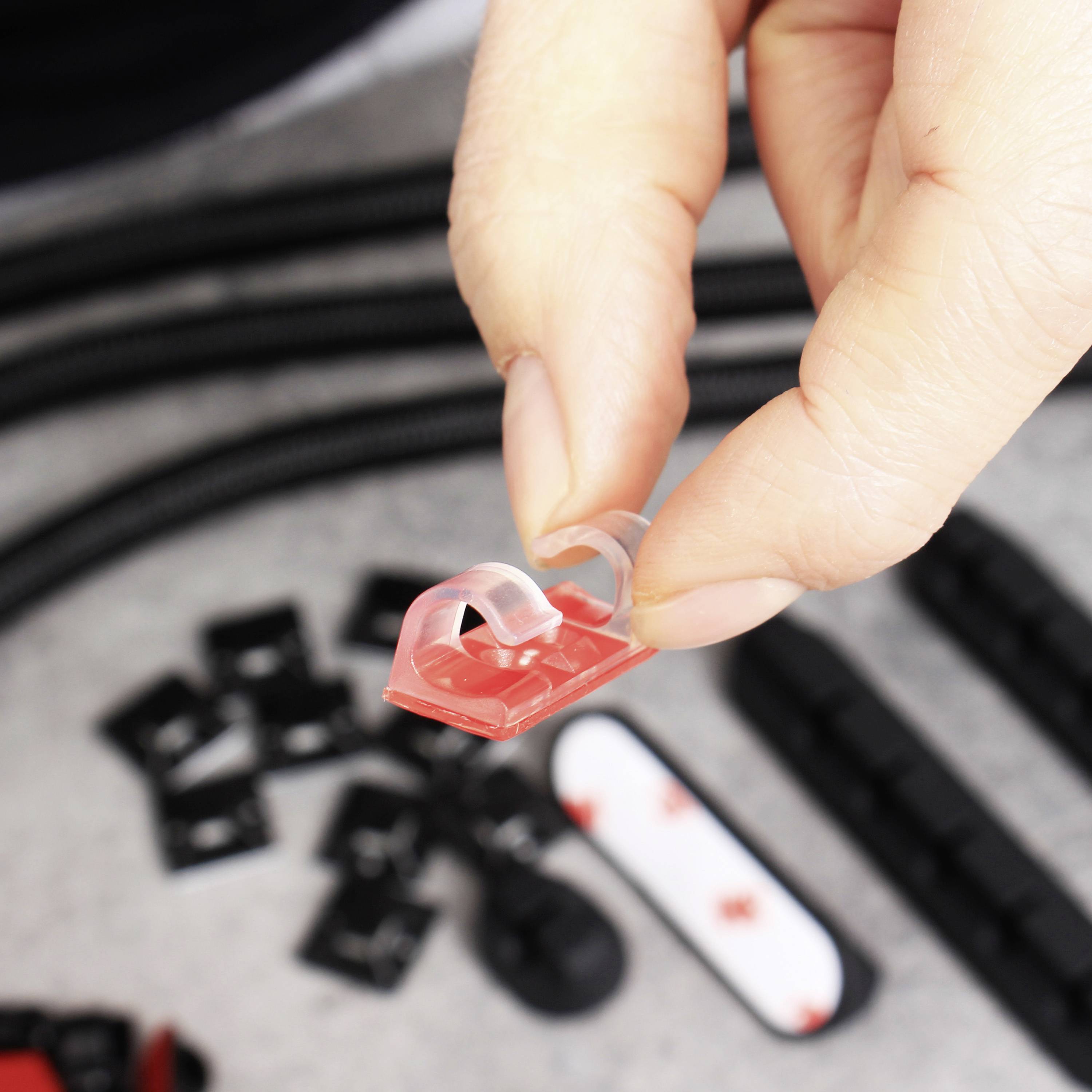 Quadrios 23CA257 Kabelhalter-Sortimentsbox 23CA257 Bündel-Ø-Bereich 1 bis 40mm Schwarz 184 Teile