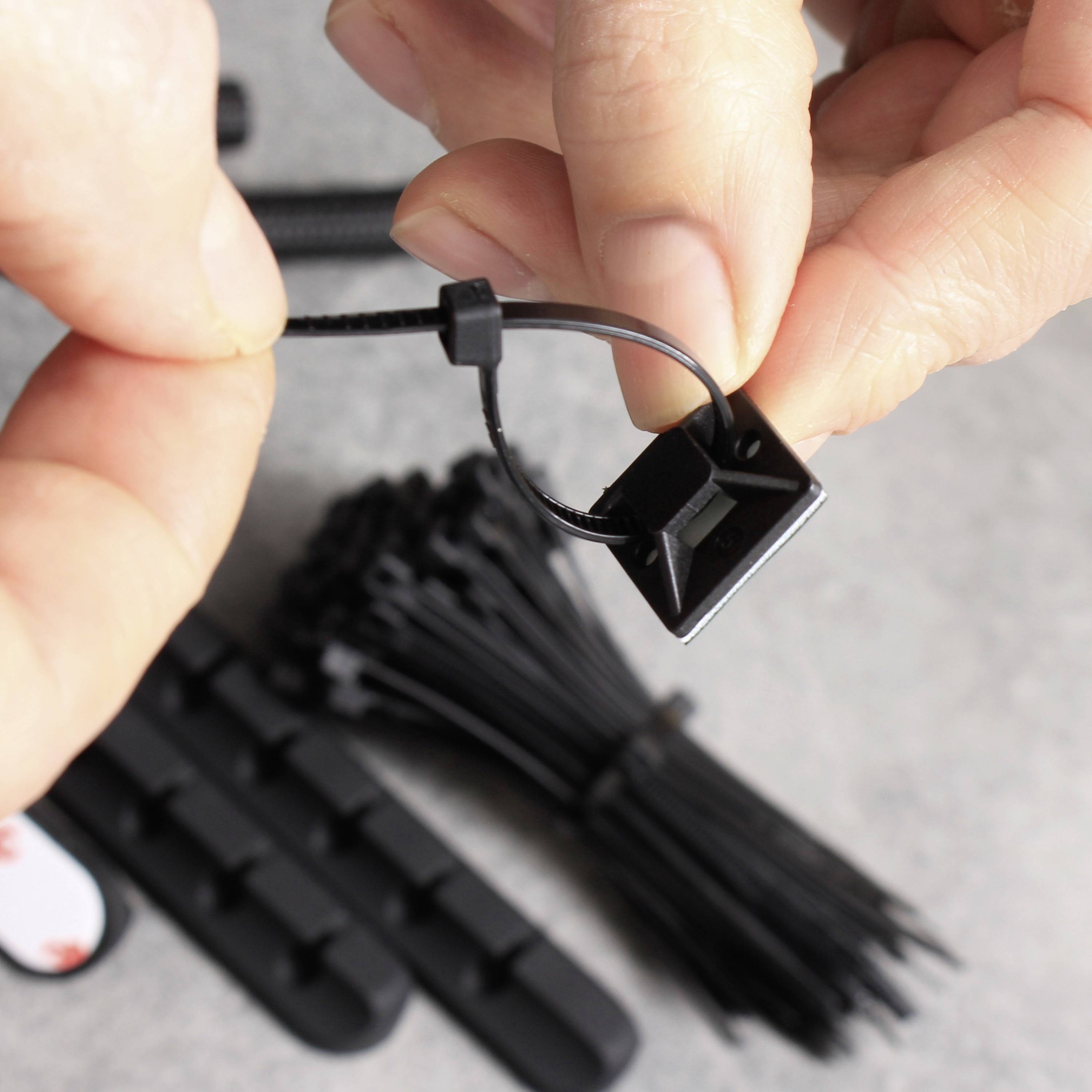 Quadrios 23CA257 Kabelhalter-Sortimentsbox 23CA257 Bündel-Ø-Bereich 1 bis 40mm Schwarz 184 Teile