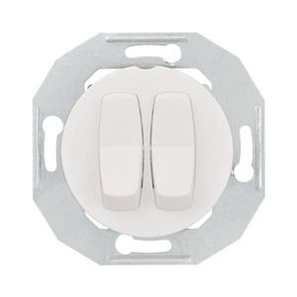 ELSO WDE011026 Doppelwechselschalter WDE011026 mit Zentralplatte ws Renova 1St.