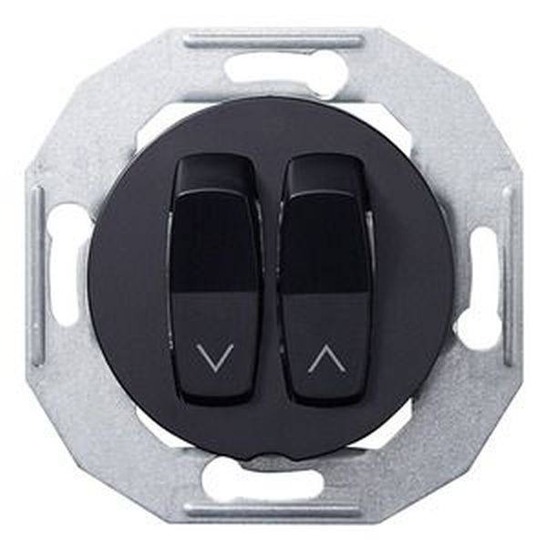 ELSO WDE011254 Jalousietaster WDE011254 mit Zentralplatte sw Renova 1St.