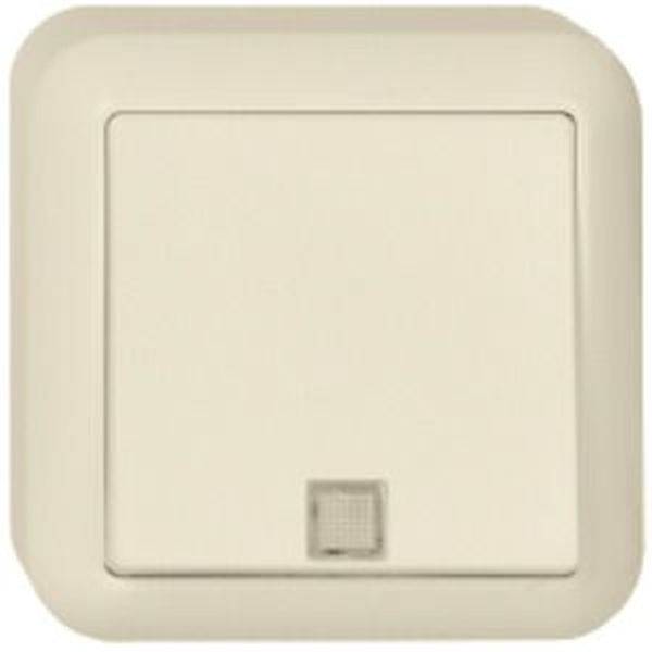 ELSO 382110 AP-Taster 382110 10A beleuchtet CONTURA perlweiß 1St.