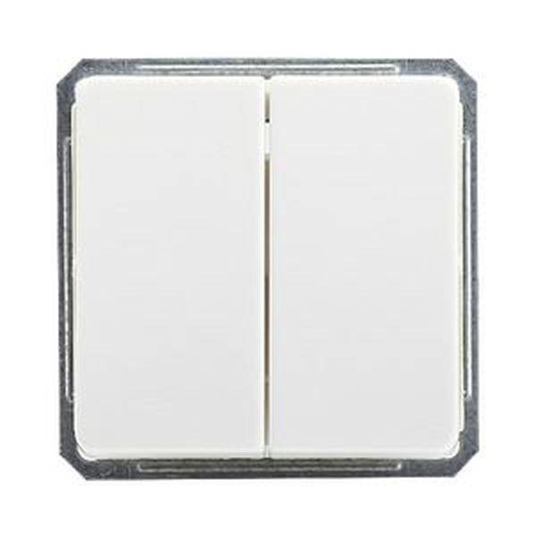 ELSO 211664 Doppelwechselschalter 211664 16A reinweiß 1St.