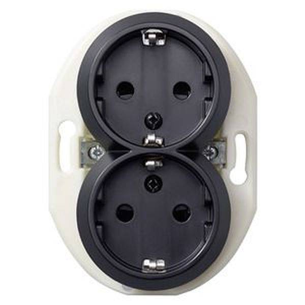 ELSO WDE011322 Doppelsteckdose WDE011322 KS sw Renova 1St.