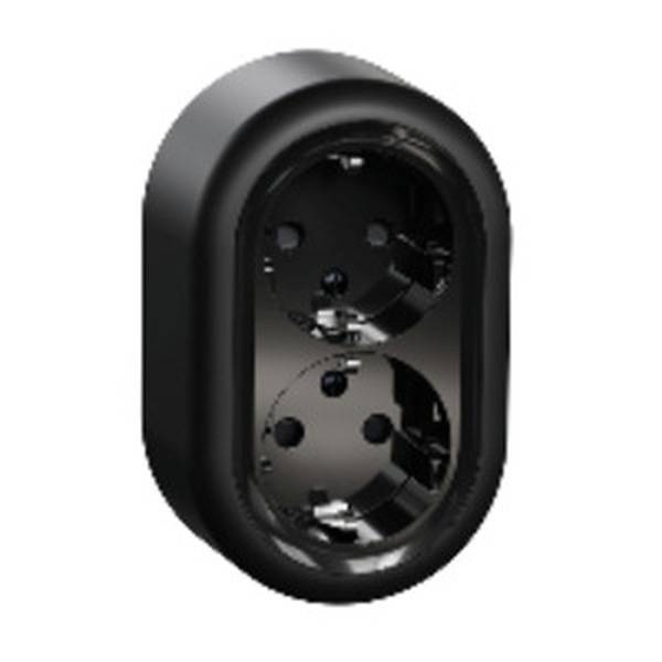 ELSO WDE015996 Doppelsteckdose RENOVA schwarz 16A 1St.