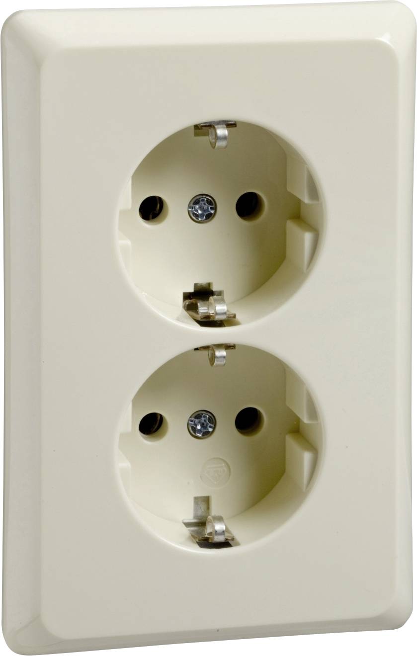 ELSO 515400 Steckdose 515400 2fach 16A RENOVIERUNG perlweiß 1St.