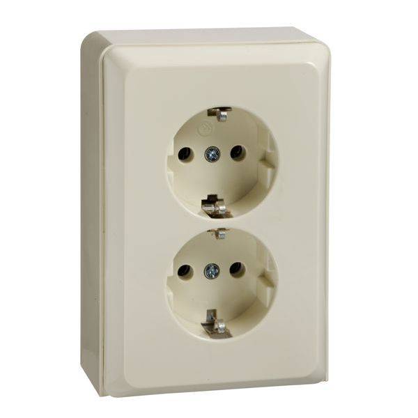 ELSO ELG515510 Steckdose 2fach 16A RENOVIERUNG perlweiß 1St.