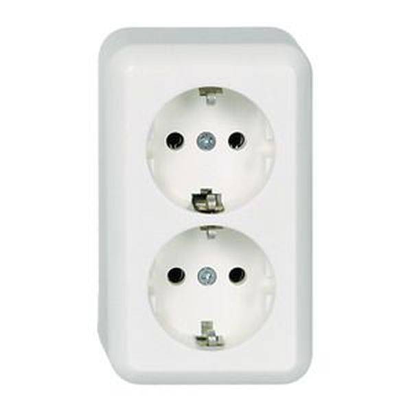 ELSO 395404 AP-Steckdose 395404 2fach 16A CONTURA reinweiß 1St.