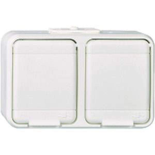 ELSO 445409 Steckdose 445409 2f. 16A waager. licht/basaltgrau 1St.