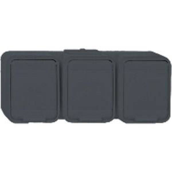 ELSO 455809 Steckdose 455809 3f. 16A waager. licht/basaltgrau 1St.