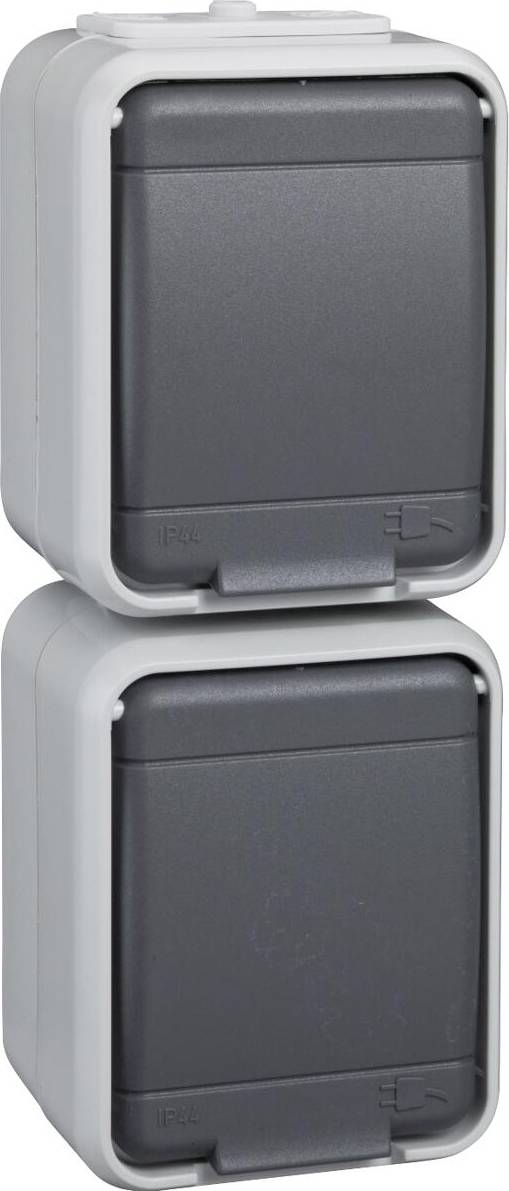 ELSO ELG445419 ELSO Steckdose ELG445419 2f. 16A senkr. licht/basaltgr. 1 St.