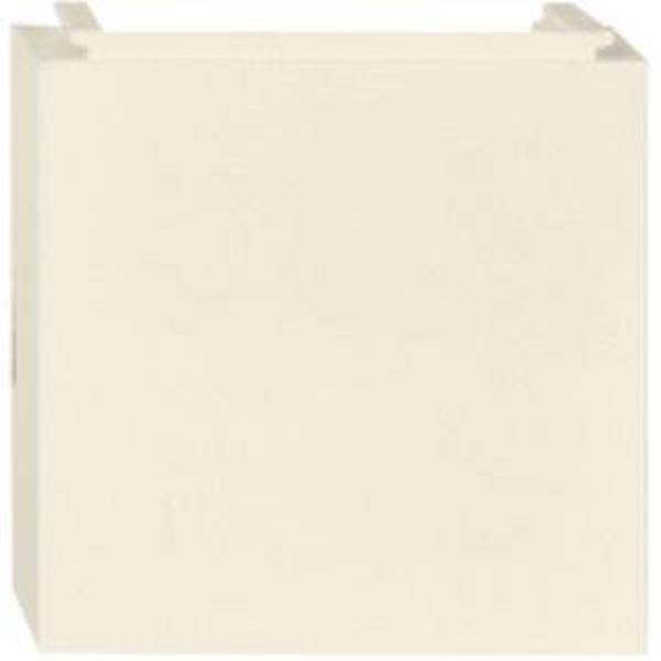 Ein einfacher, cremefarbener, quadratischer Block.