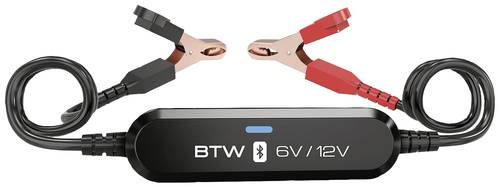 Toolit BTW Kfz-Batterietester 6 V, 12V Batterieprüfung, Kontrolle Lichtmaschine, Bluetooth® Verbin