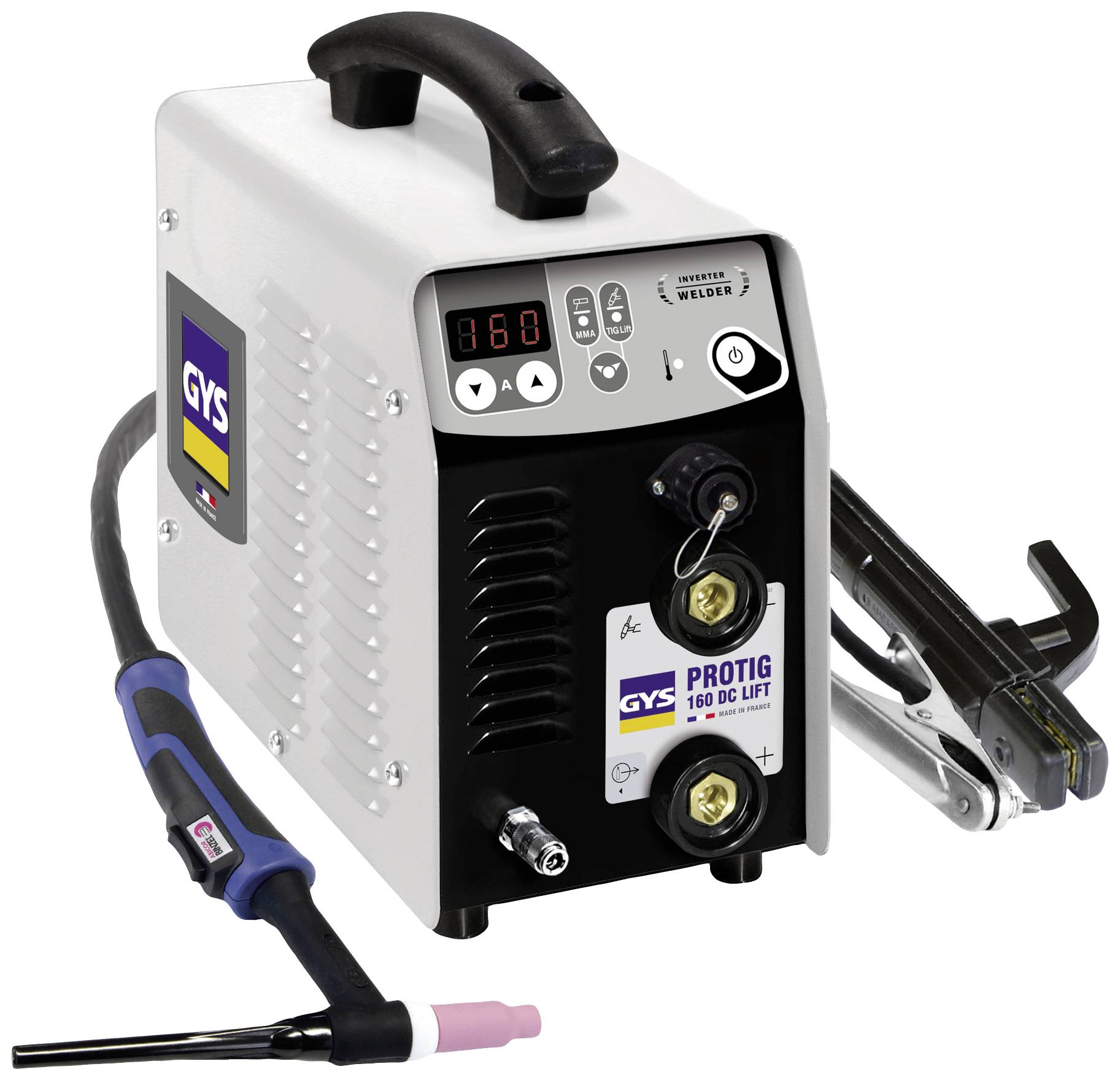 GYS PROTIG 160 DC LIFT Schweißinverter 20 - 160A inkl. Zubehör