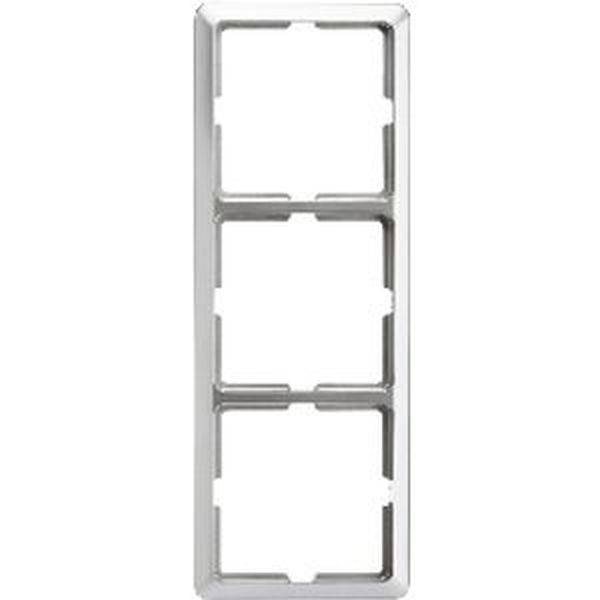 ELSO 2043111 Rahmen 2043111 3fach SCALA edelstahleffekt 1St.