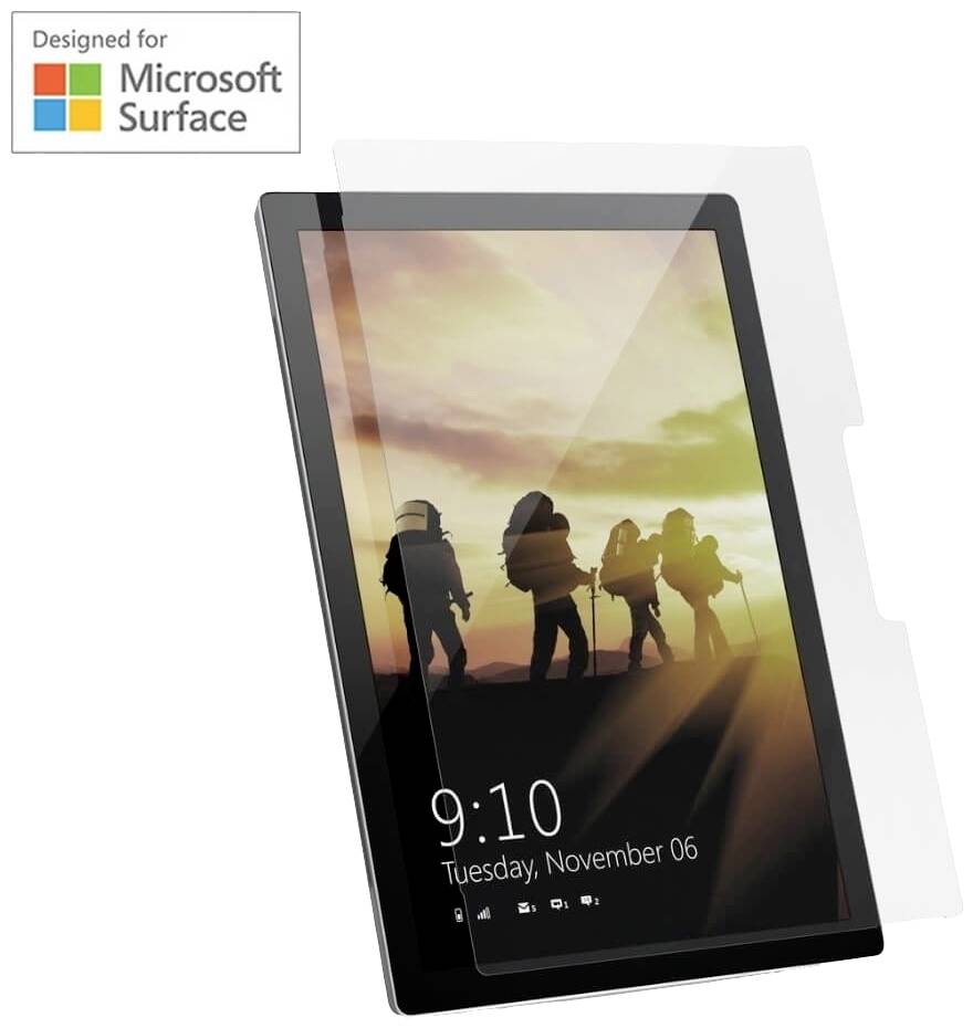 Urban Armor Gear Tempered Glass Displayschutzglas Microsoft Surface Go 1, Surface Go 2, Surface Go 3, Surface Go 4 1 St