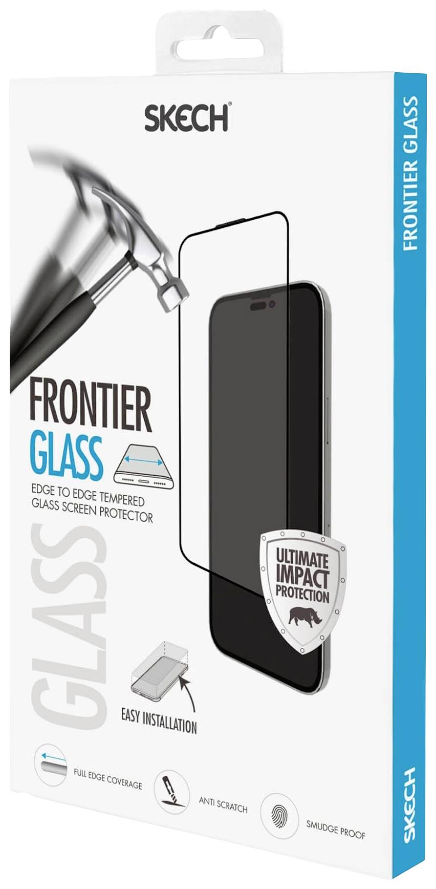Skech Frontier Full-Fit Tempered Glass Displayschutzglas Apple iPhone 15 Pro 1 St. kratzfest SKIP-P23-GLPF