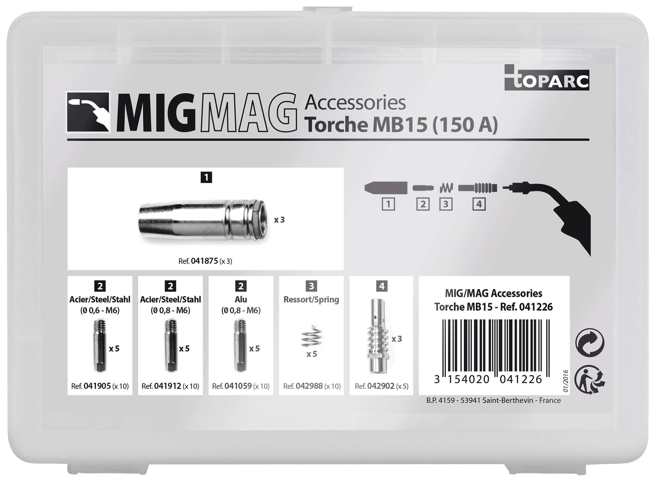 Toparc 041226 Zubehörset MB 15 - 150 A