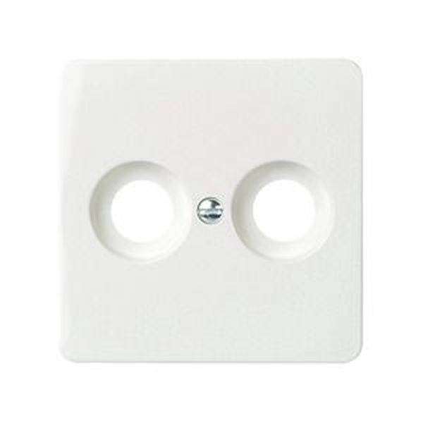 ELSO 503614 Zentralplatte 503614 Antenntenst. 2Loch reinweiß 1St.