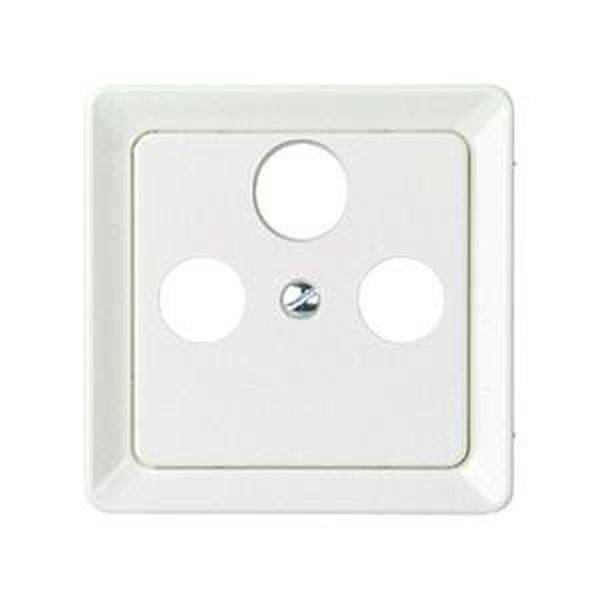 ELSO 503624 Zentralplatte 503624 Antenntenst. 3Loch reinweiß 1St.