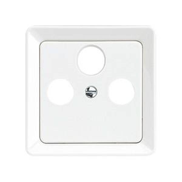 ELSO 206034 Zentralplatte 206034 Antennenst. 3Loch reinweiß 1St.