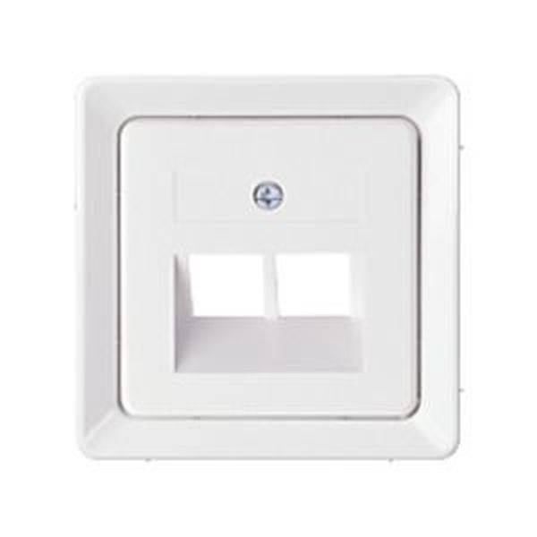 ELSO 206414 Zentralplatte 206414 für 2xRJ45 reinweiß 1St.